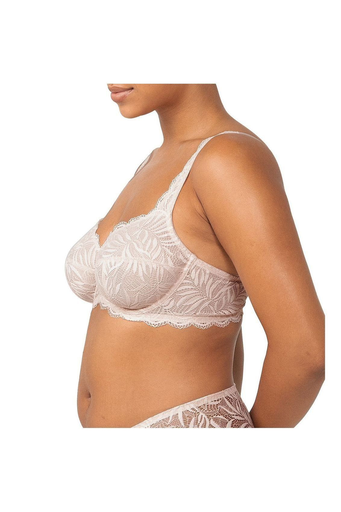 Triumph Essential Lace Balconette Underwire Bra -Nude Pink