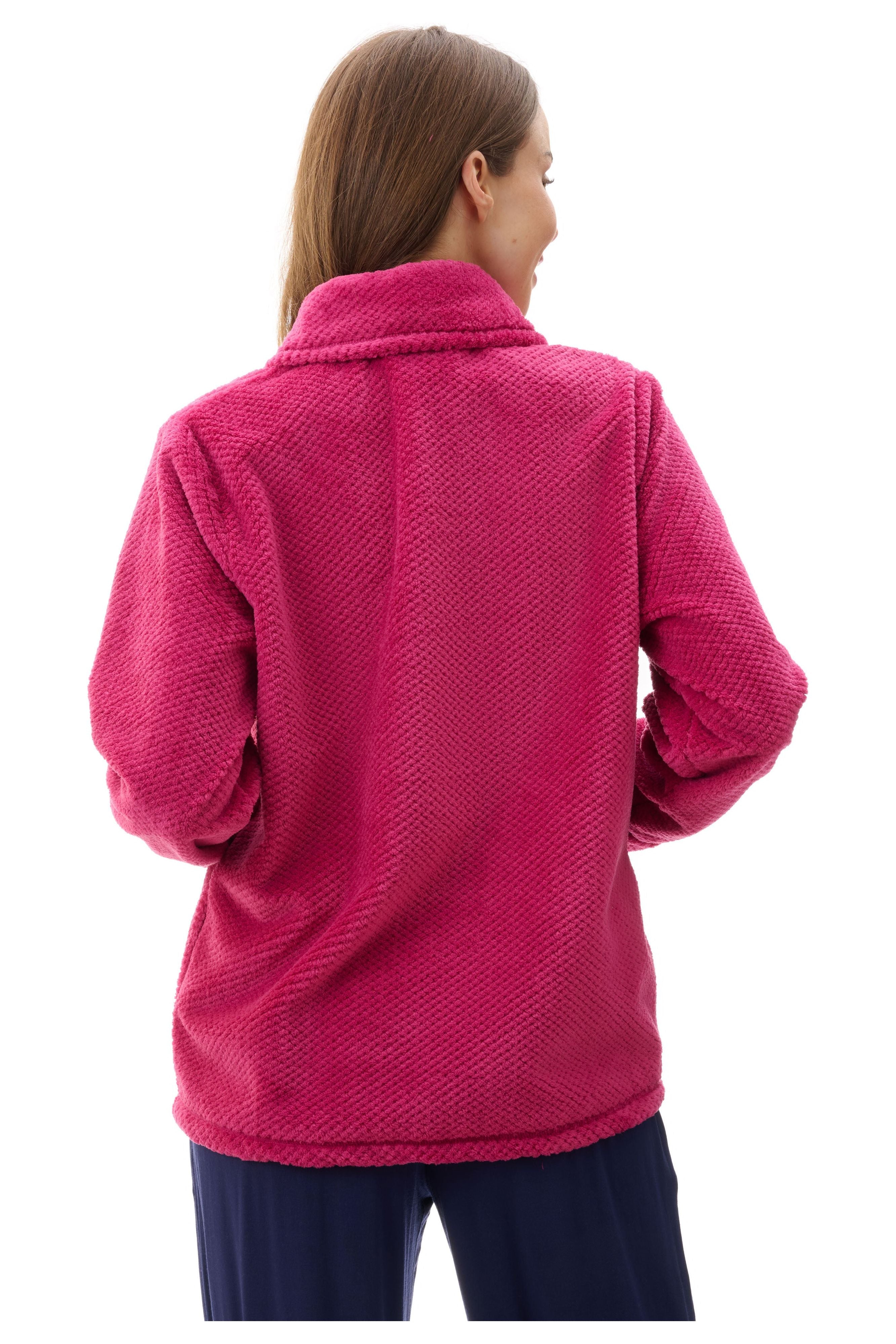 Givoni Dimple Fleece Polyester Bedjacket-Magenta(M Only)