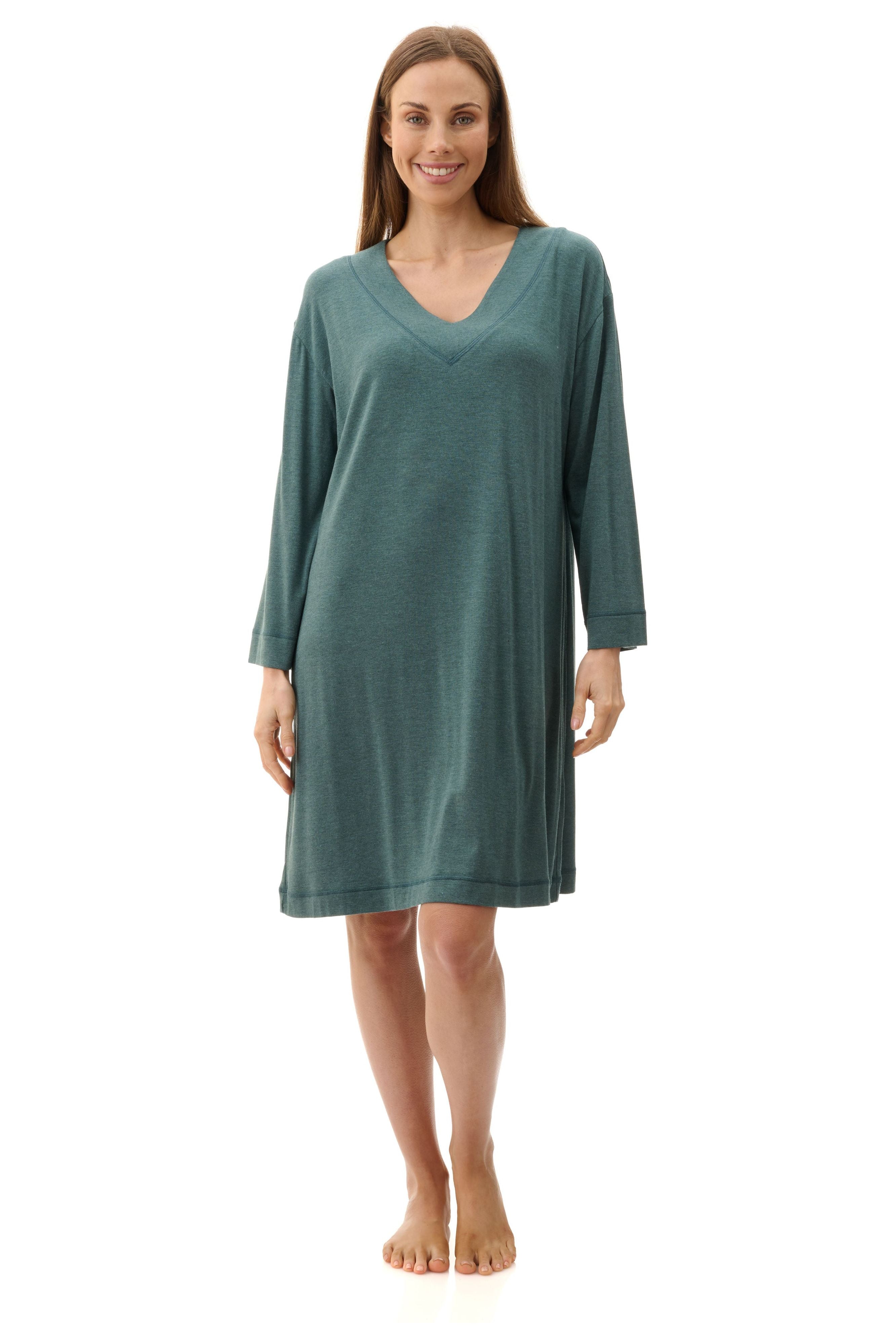 Givoni Modal Knit Short Nightie -Moss(L Only)
