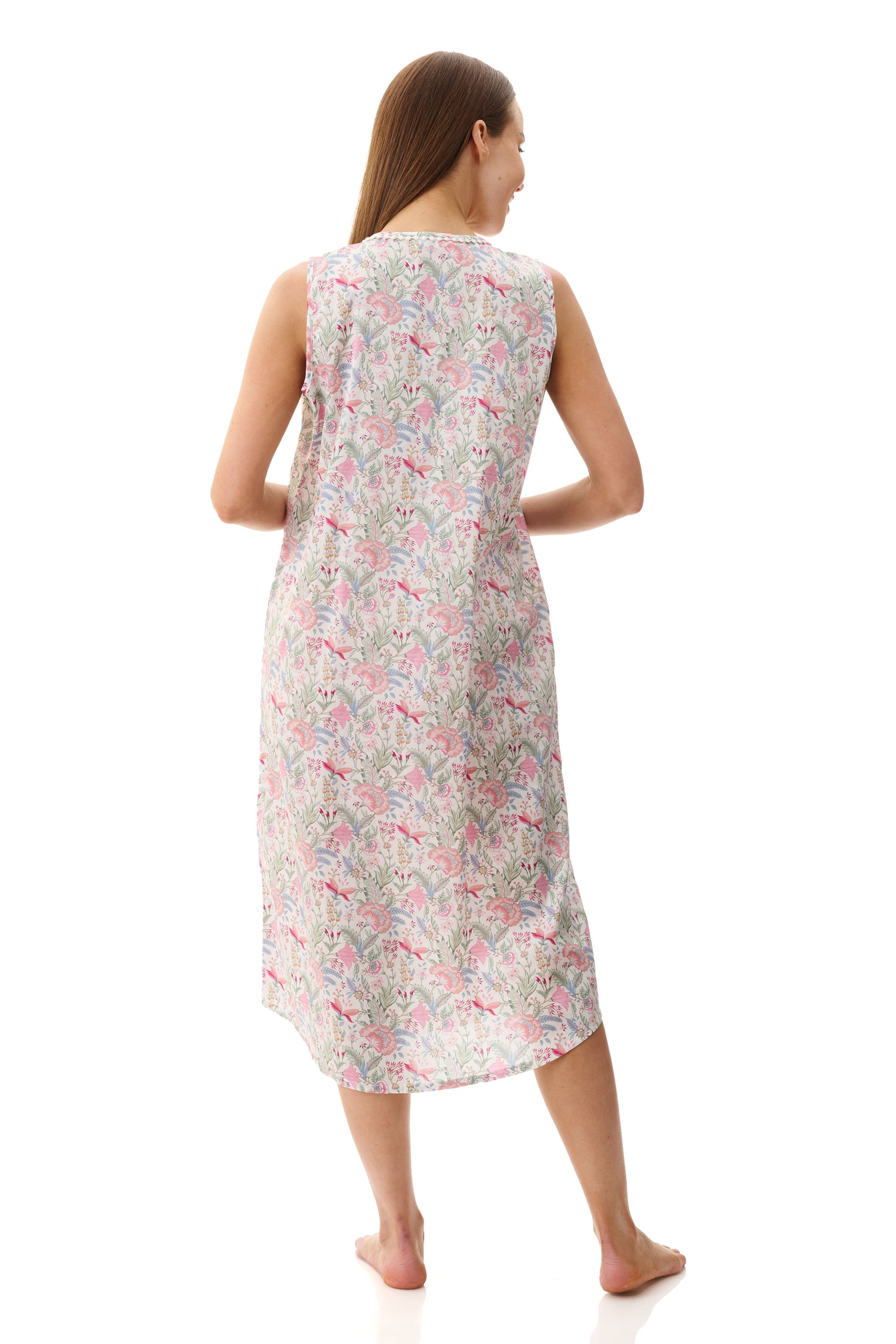 Givoni Viviene Cotton Mid Nightie -Multi(M & L)