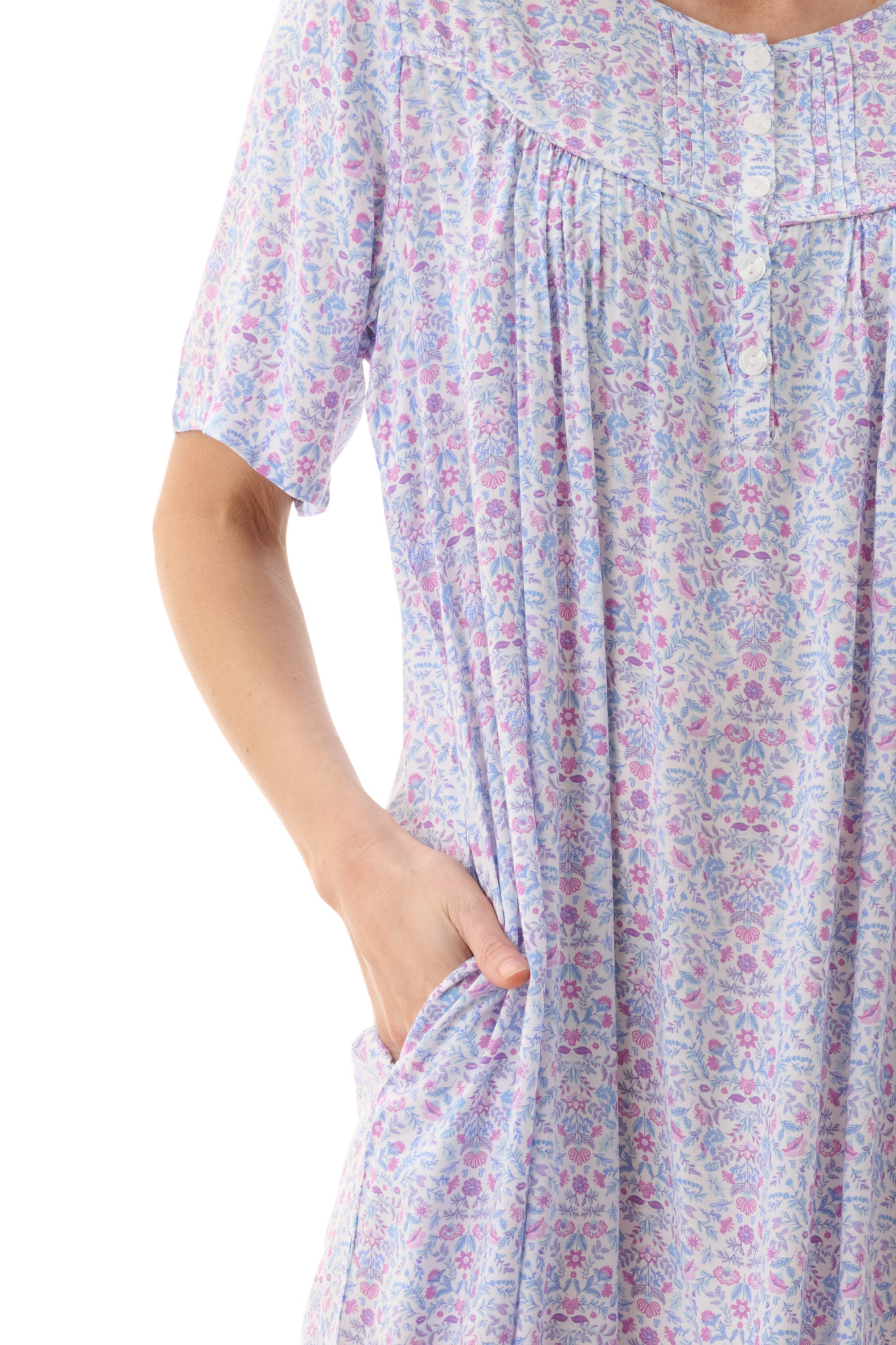 Givoni Pearl Viscose Short Nightie -Multi(M/L/XL/2X)