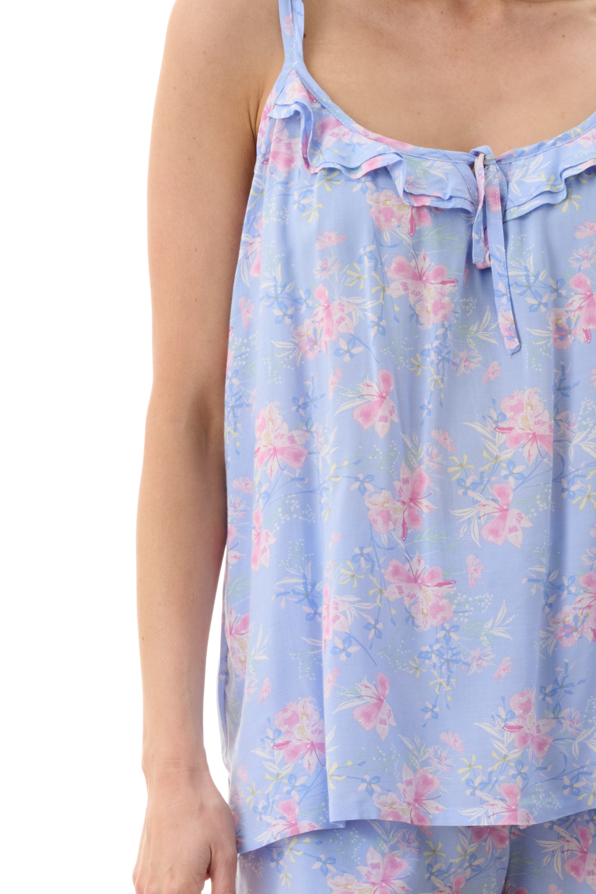 Givoni Jessica Viscose Short Leg Pyjama -Blue(M & L)