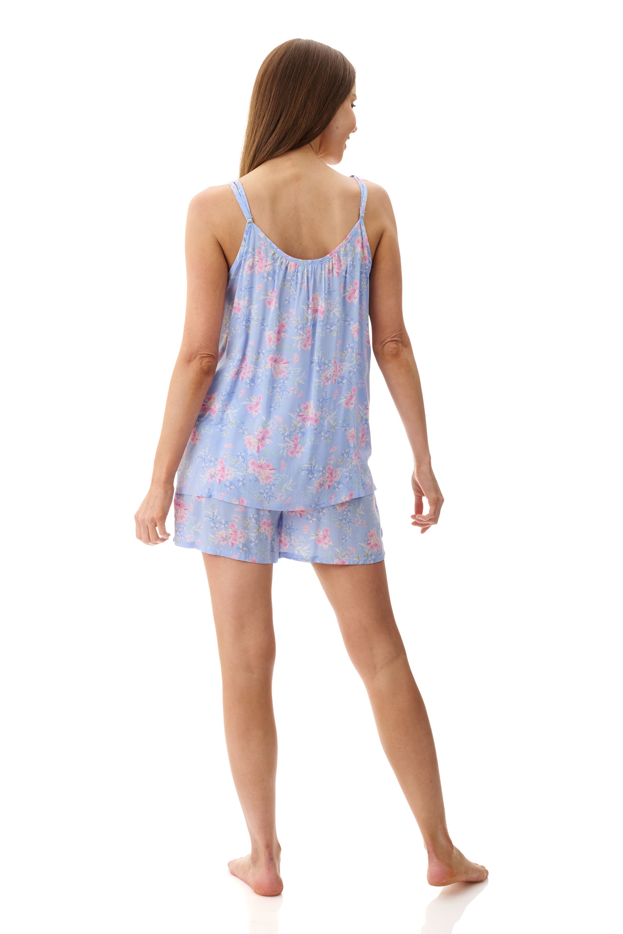 Givoni Jessica Viscose Short Leg Pyjama -Blue(M & L)