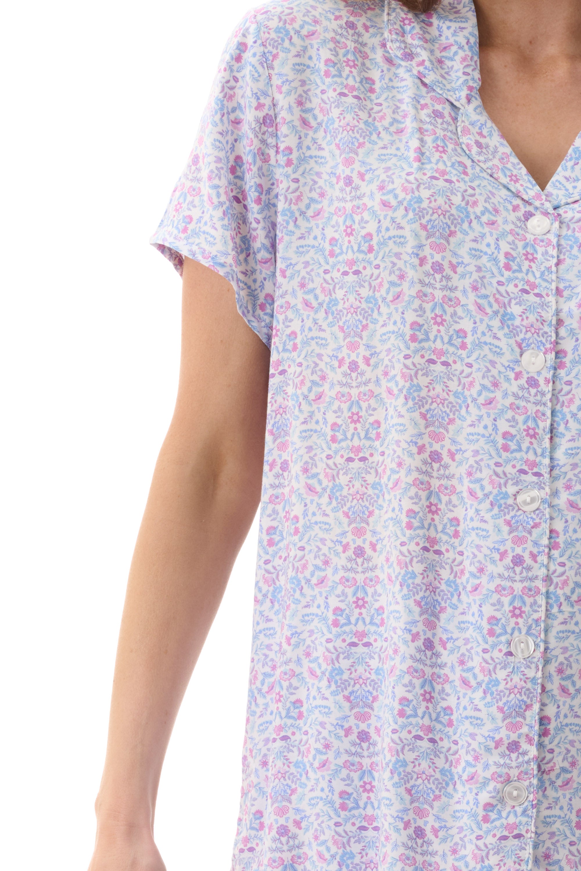 Givoni Pearl Viscose Capri Leg Pyjama -Multi(M & L)