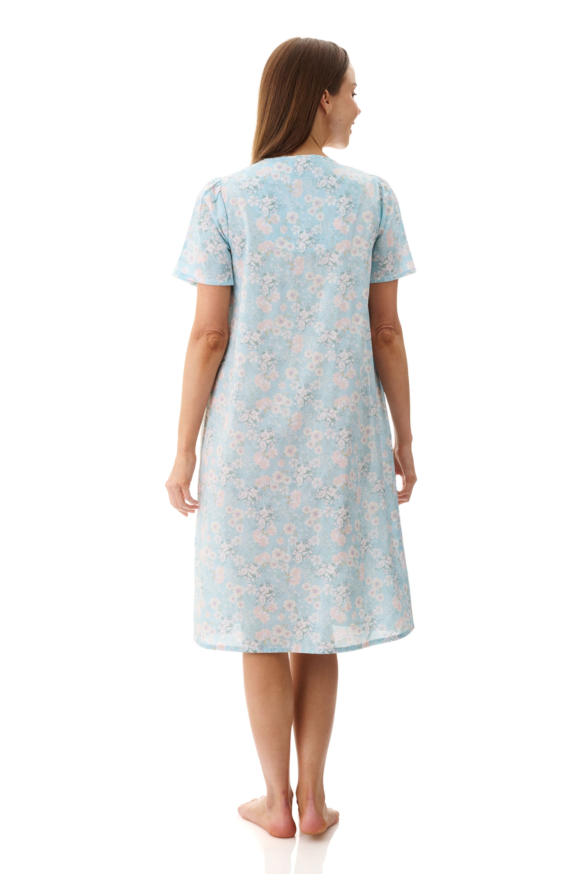 Givoni Cora Short Sleeve Cotton Short Nightie -Mint(L & XL)