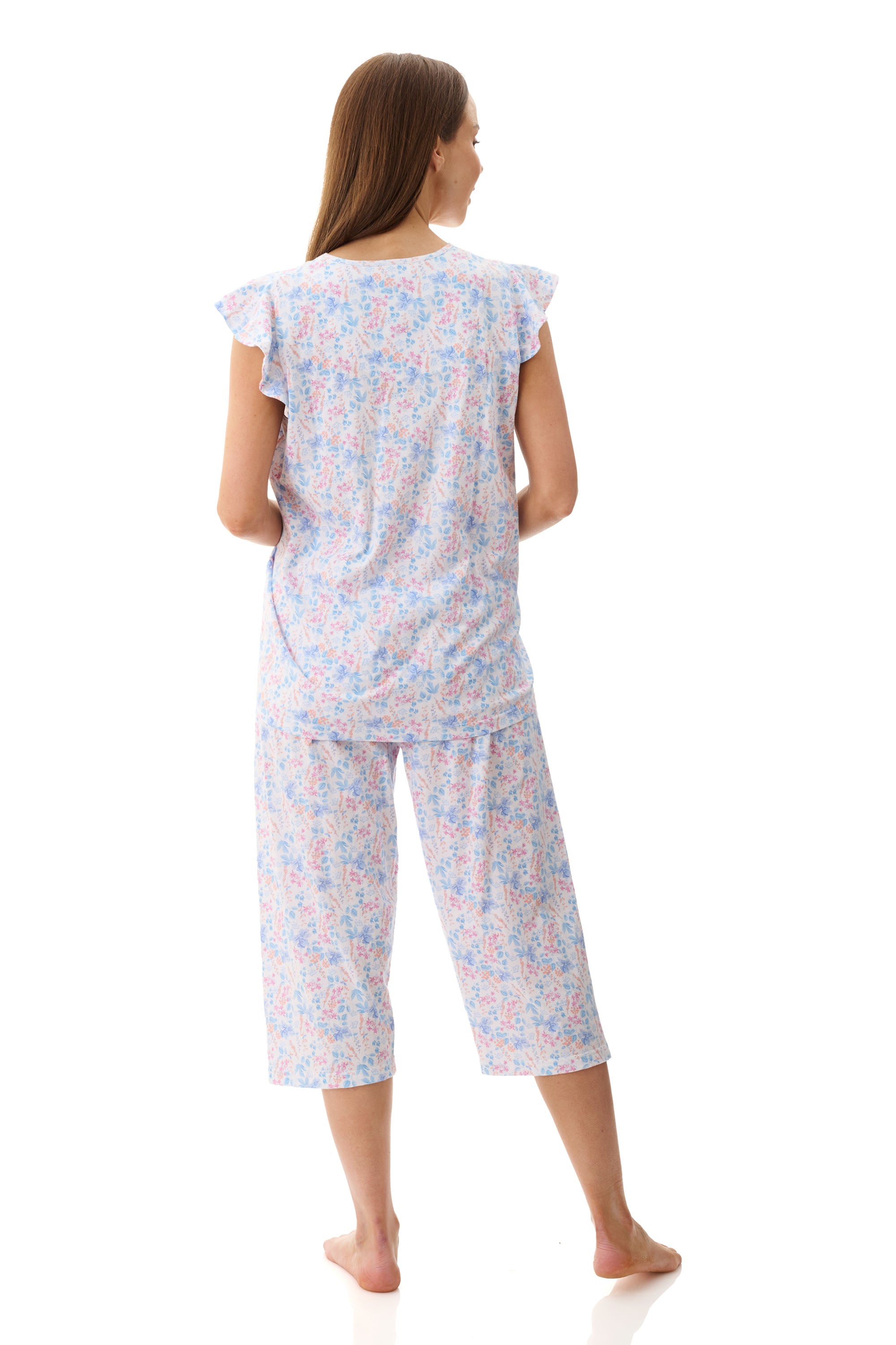 Givoni Penny Cotton Knit Capri Leg Pyjama -Multi(S/M/L)