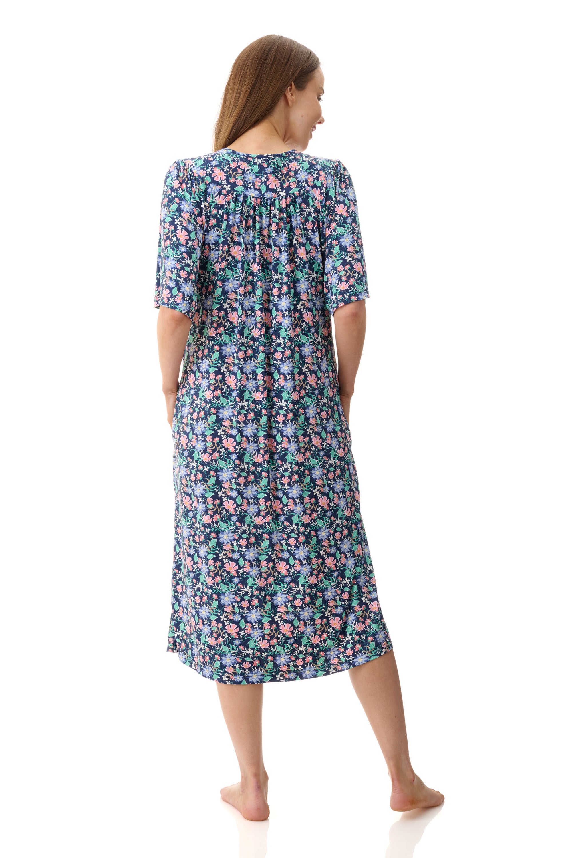 Givoni Tammy Stretch Nylon Brunchcoat -Navy(M/L/XL/2X)