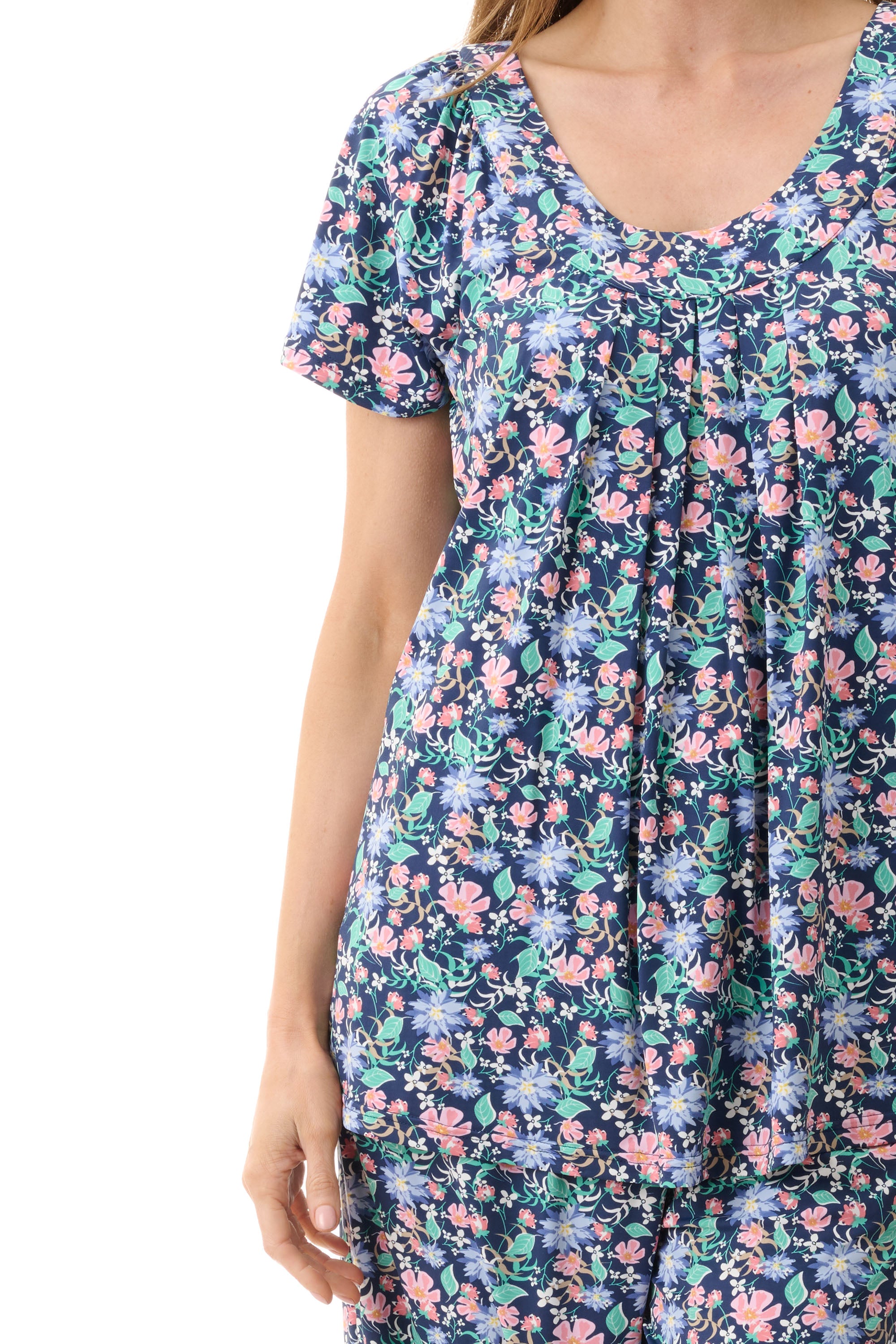 Givoni Tammy Stretch Nylon Capri PJ -Navy(M & L)