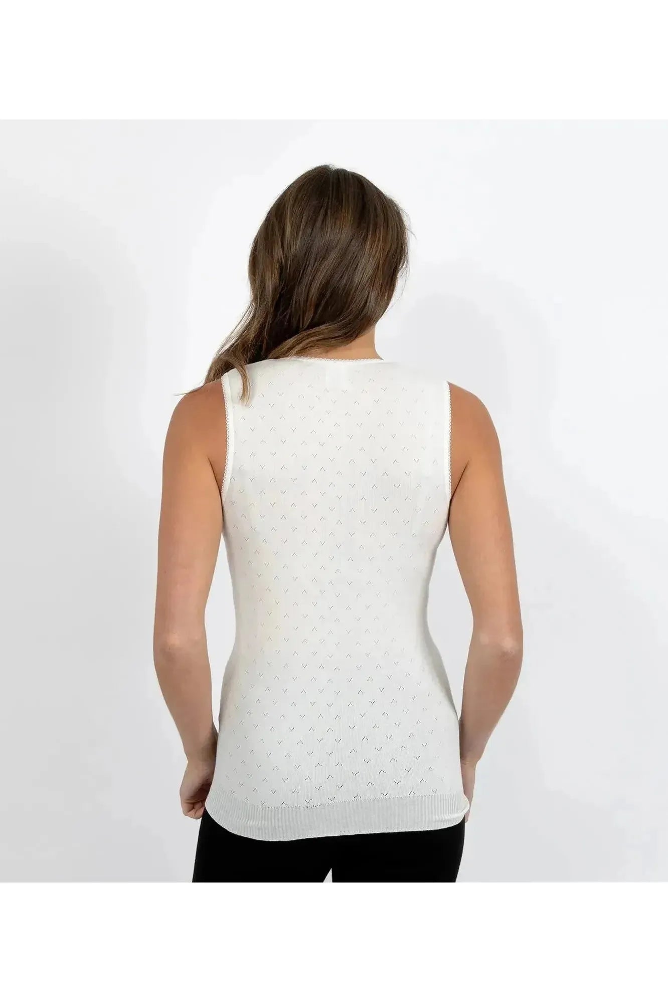 Baselayers Thermal RTR Side Seamfree  Vest -Ivory