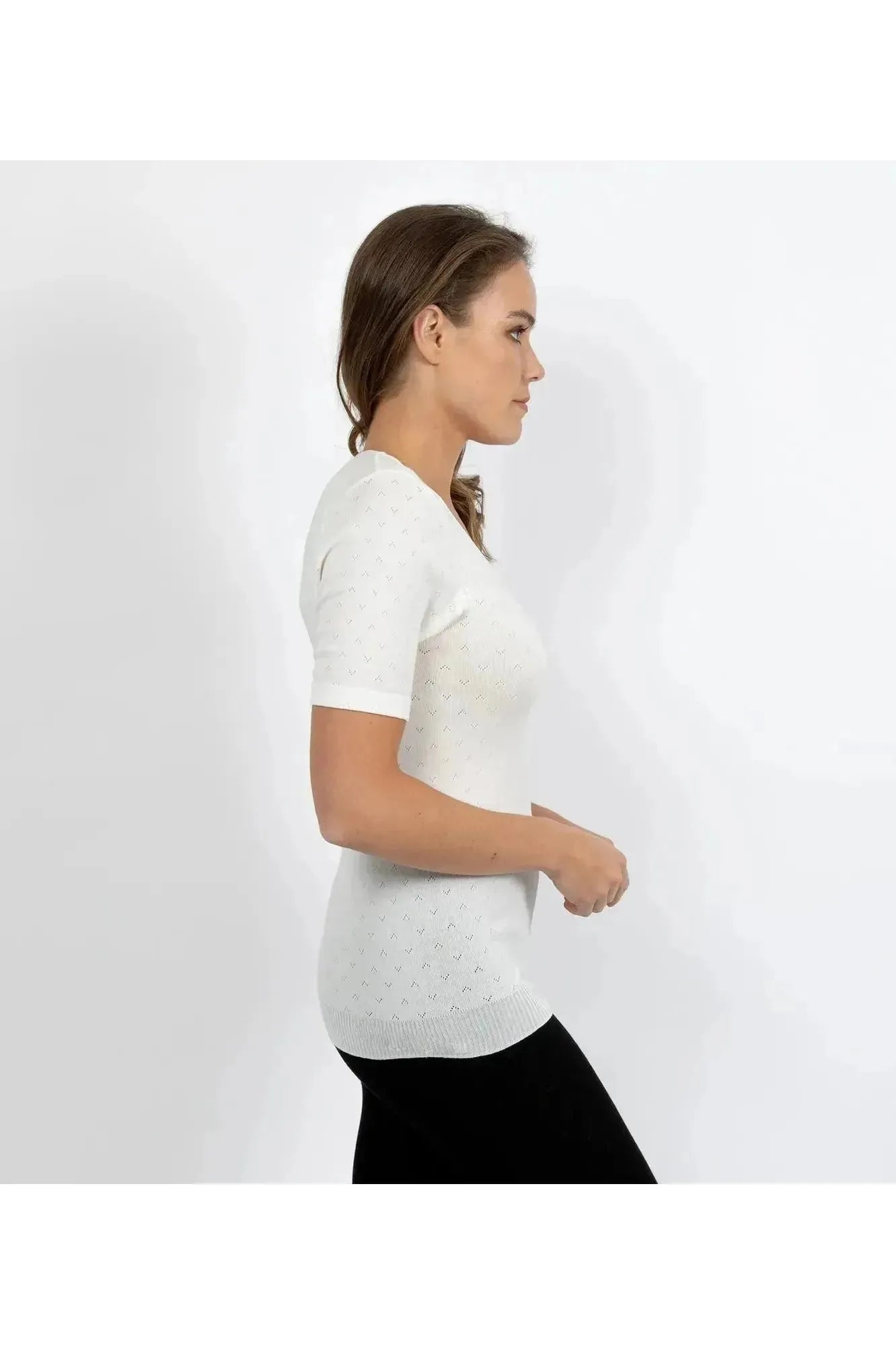 Baselayers Thermal RTR Side Seamfree Short Sleeve -Ivory