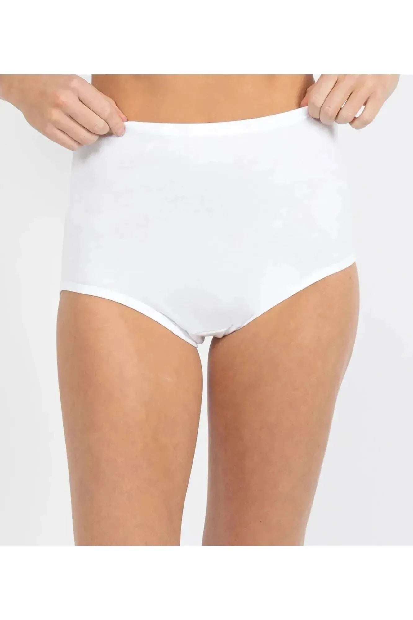 Baselayers Bella Poly/cotton Full Brief -White(18 & 22)