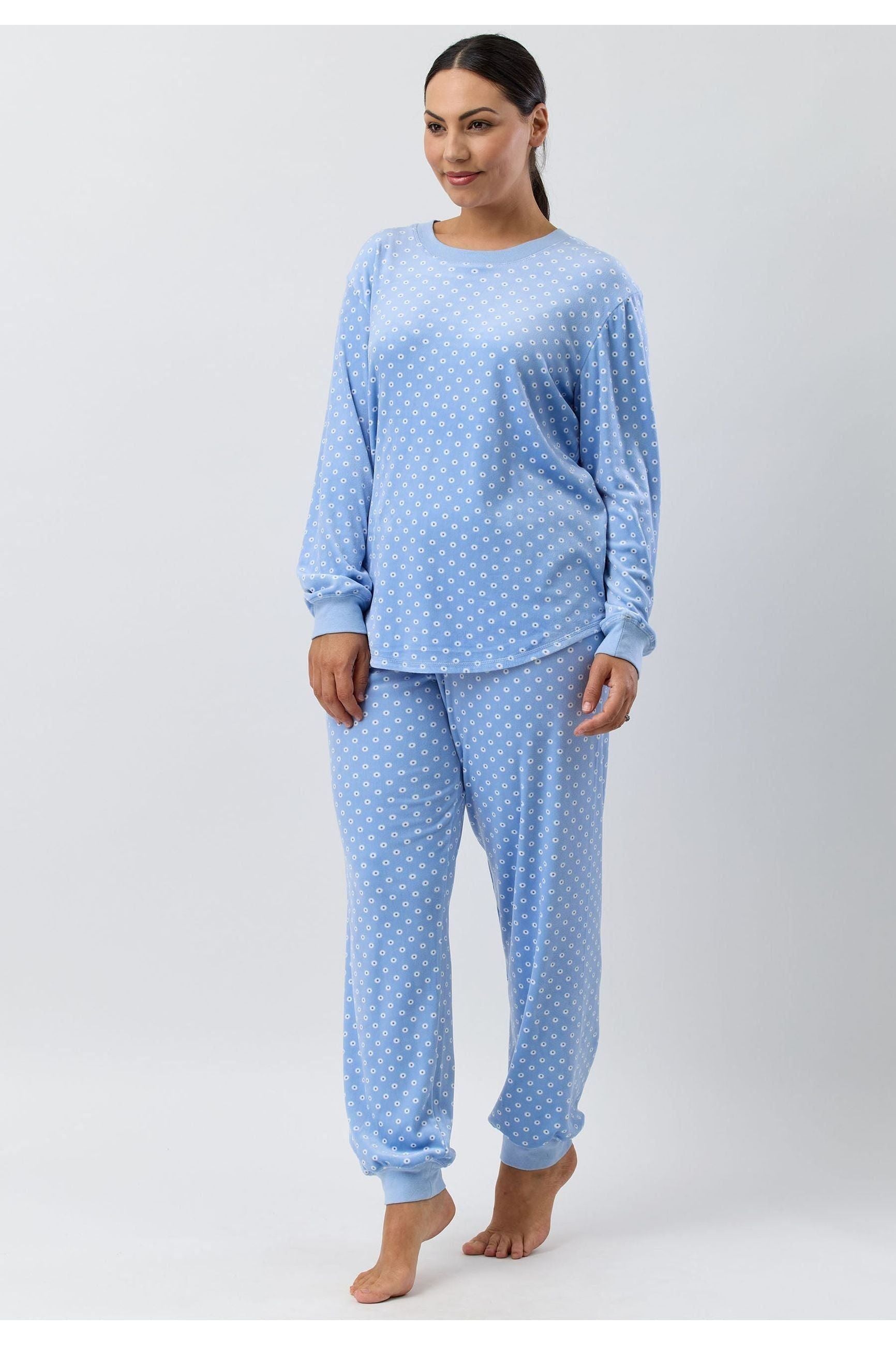 Schrank Spot Velour Polyester Ski PJ -Blue(14 & 16)