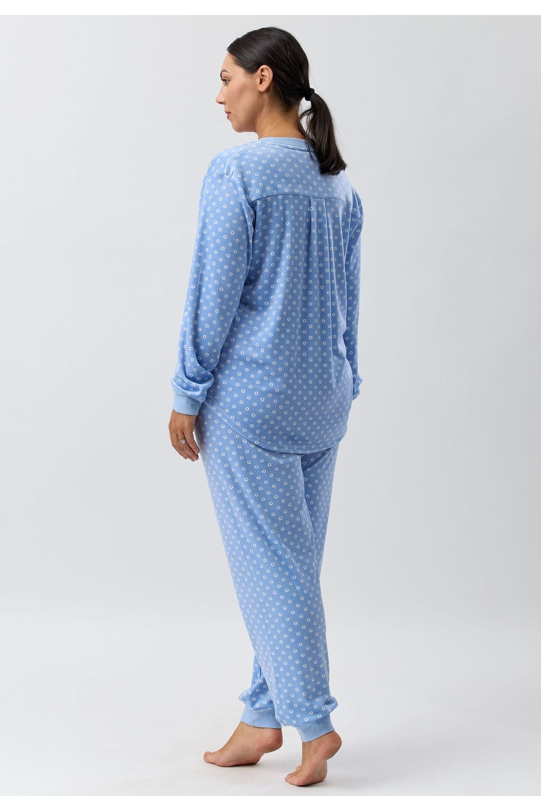 Schrank Spot Velour Polyester Ski PJ -Blue(14 & 16)