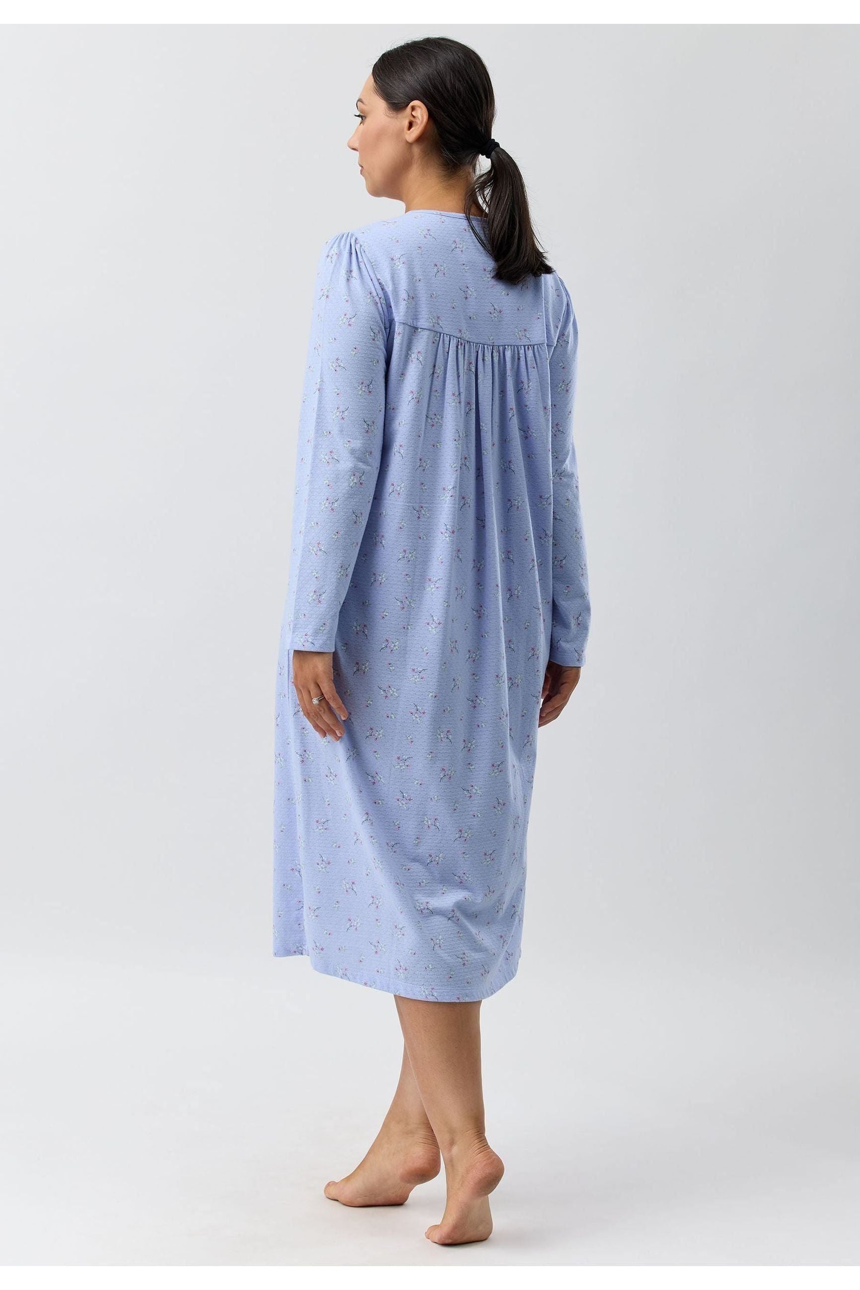 Schrank Sweet Pea Poly/Cotton Knit Mid Nightie -Lav(26 Only)