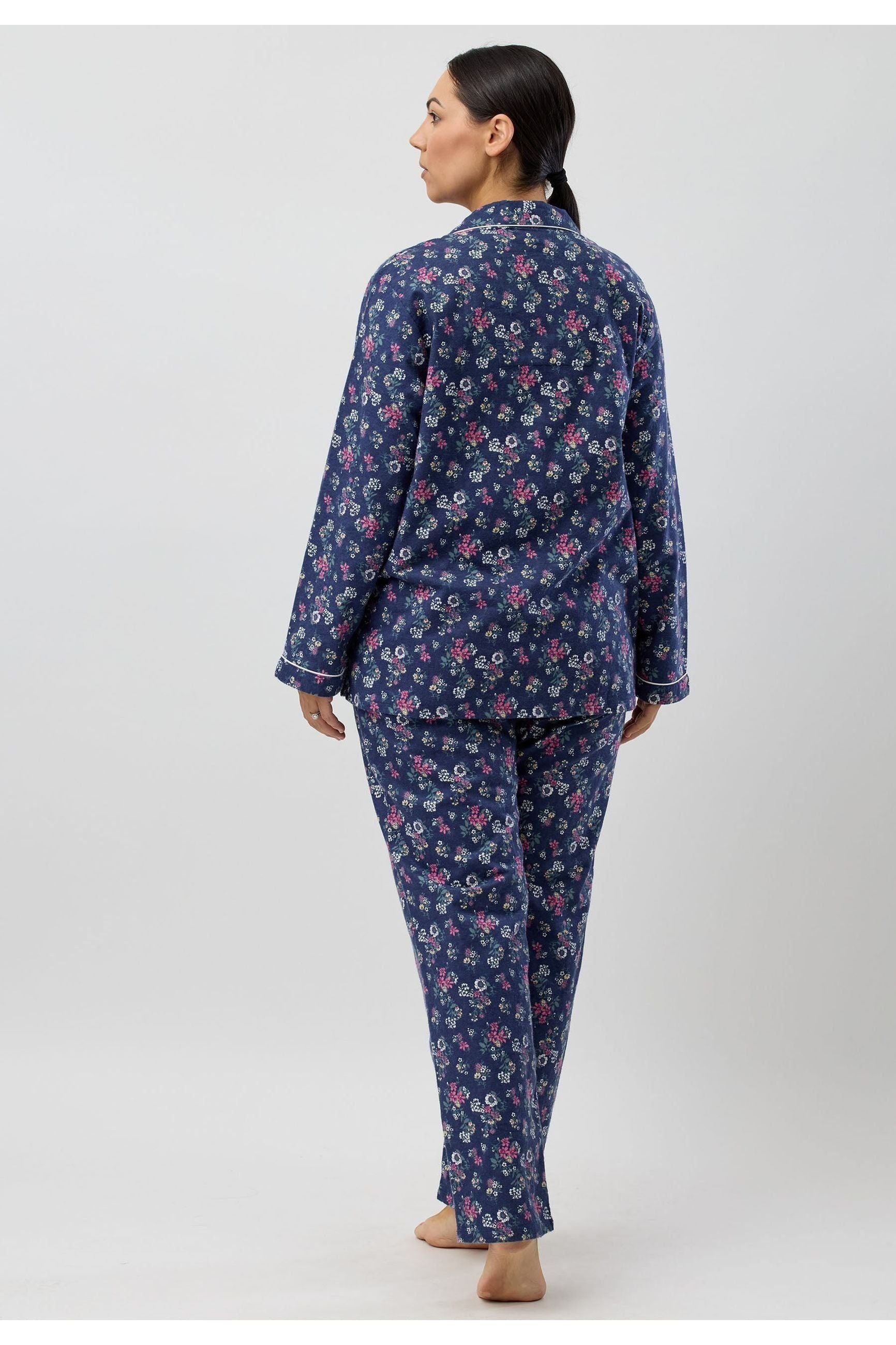 Schrank Crab Apple Flannelette PJ -Navy(14 Only)
