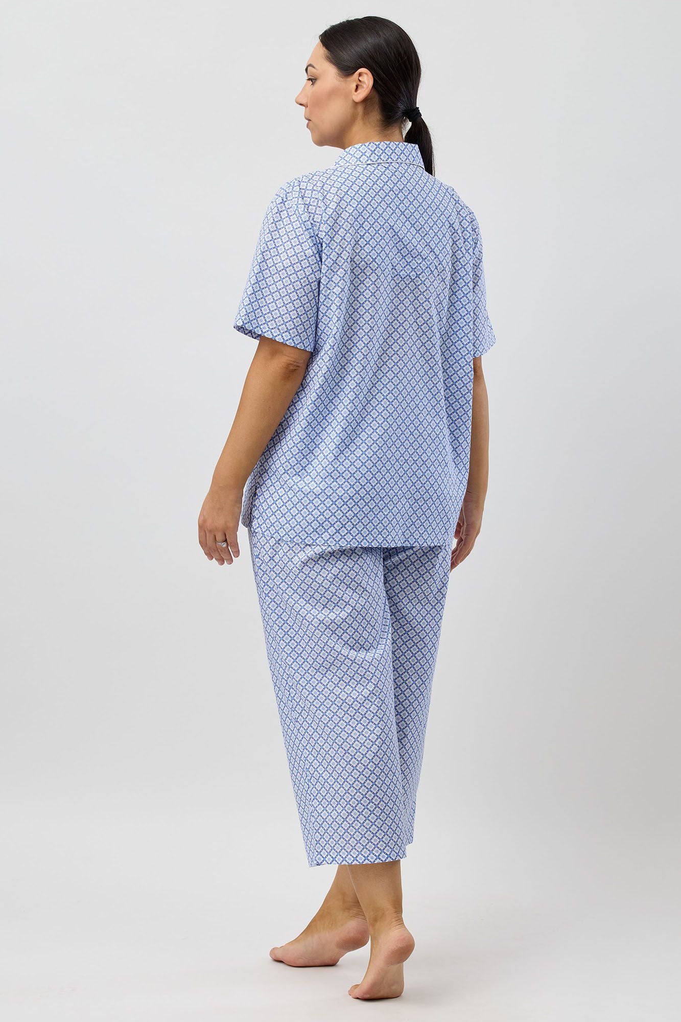 Schrank Geo 7/8th Leg Cotton Pyjama -Denim