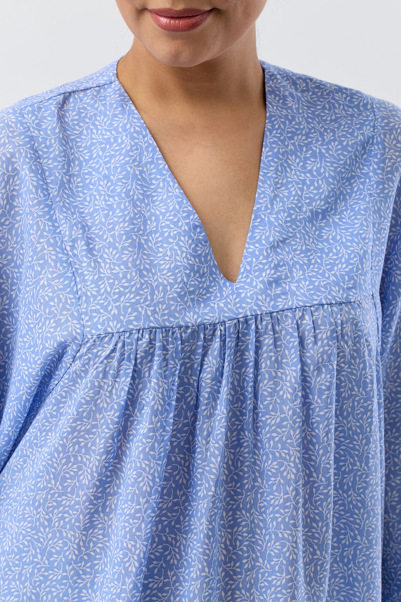 Schrank Foliage Lyocell Kaftan -Blue