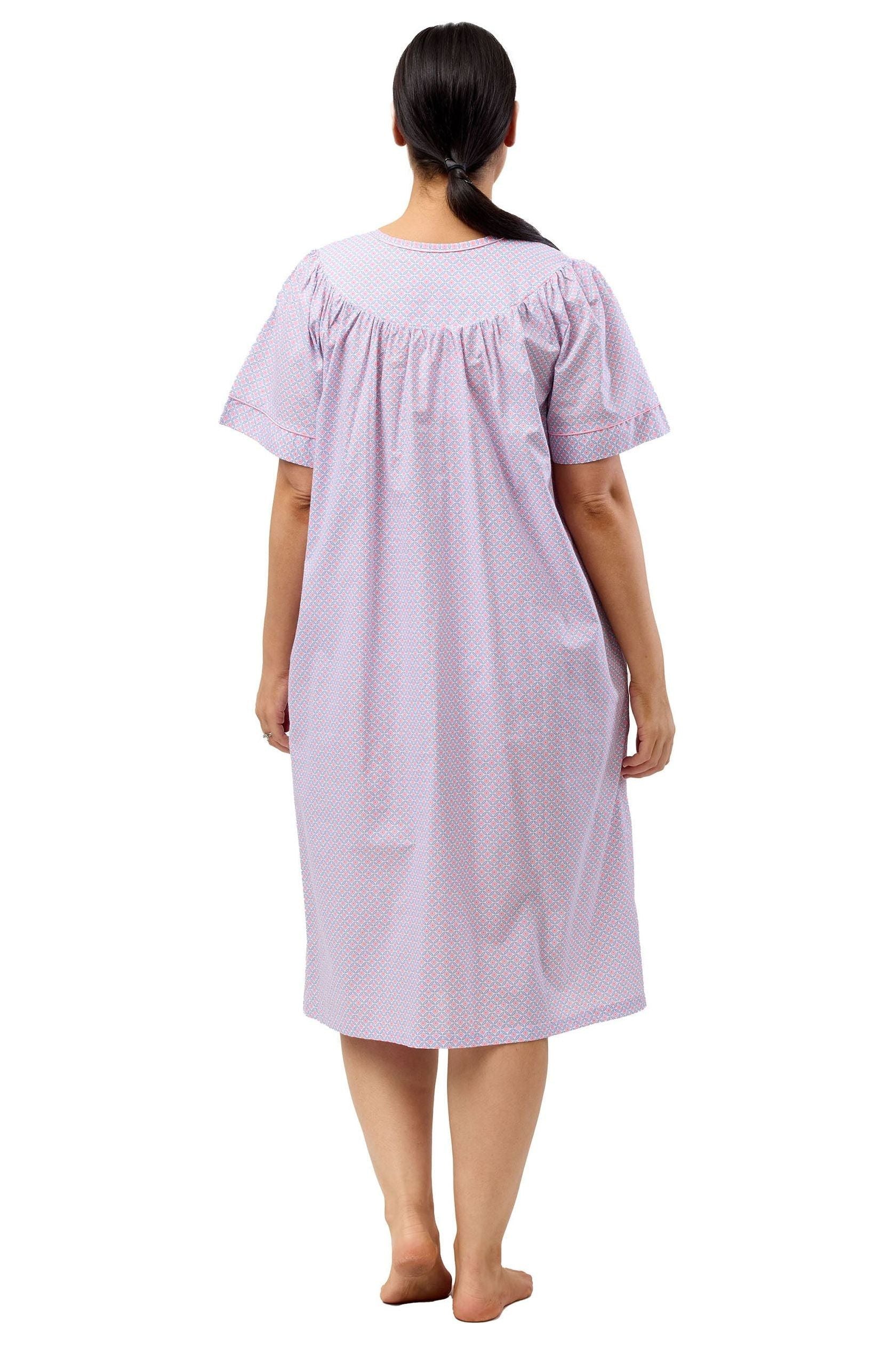 Schrank Geo Woven Cotton Brunchcoat -Blue(10 Only)