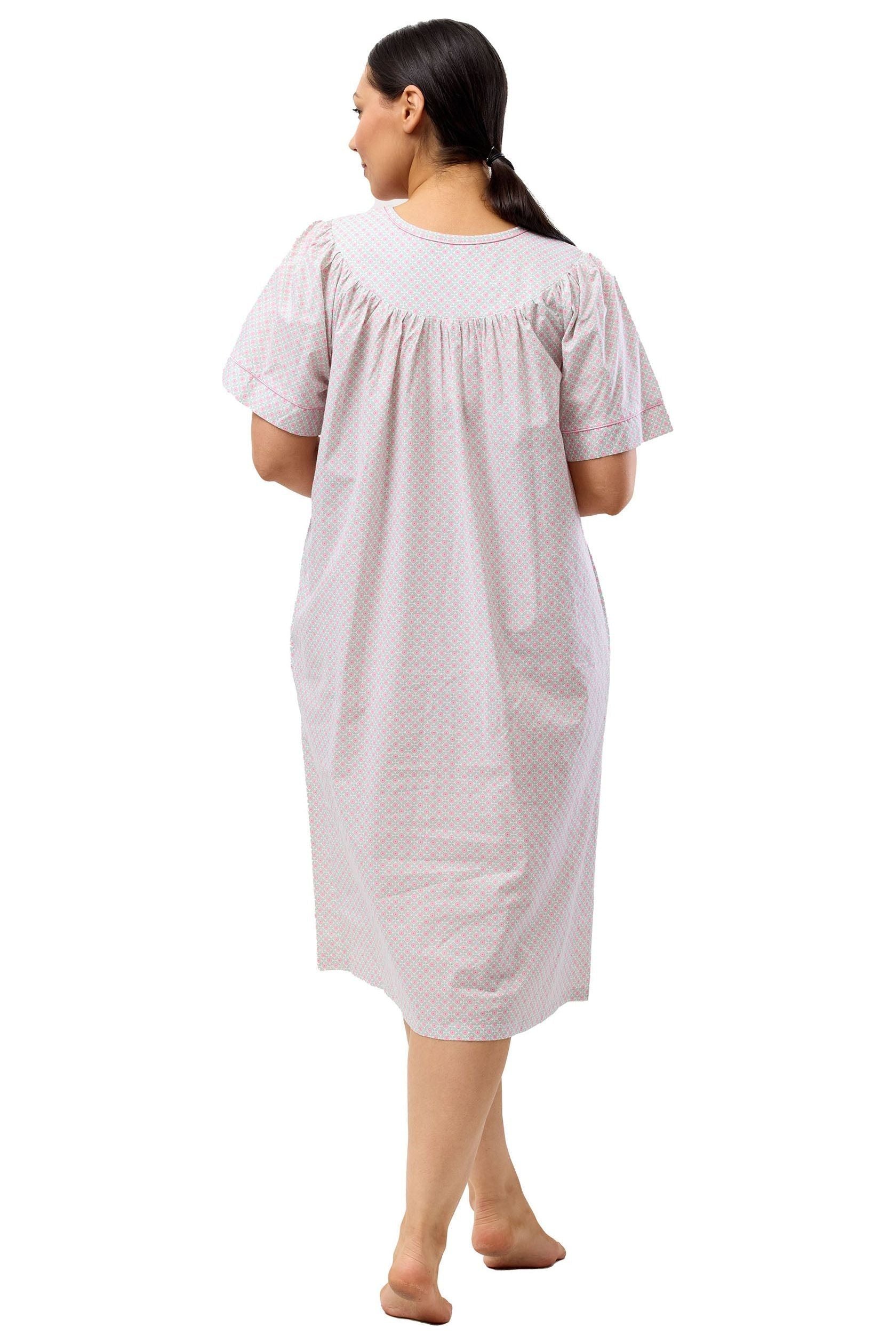 Schrank Geo Woven Cotton Brunchcoat -Green(22 Only)