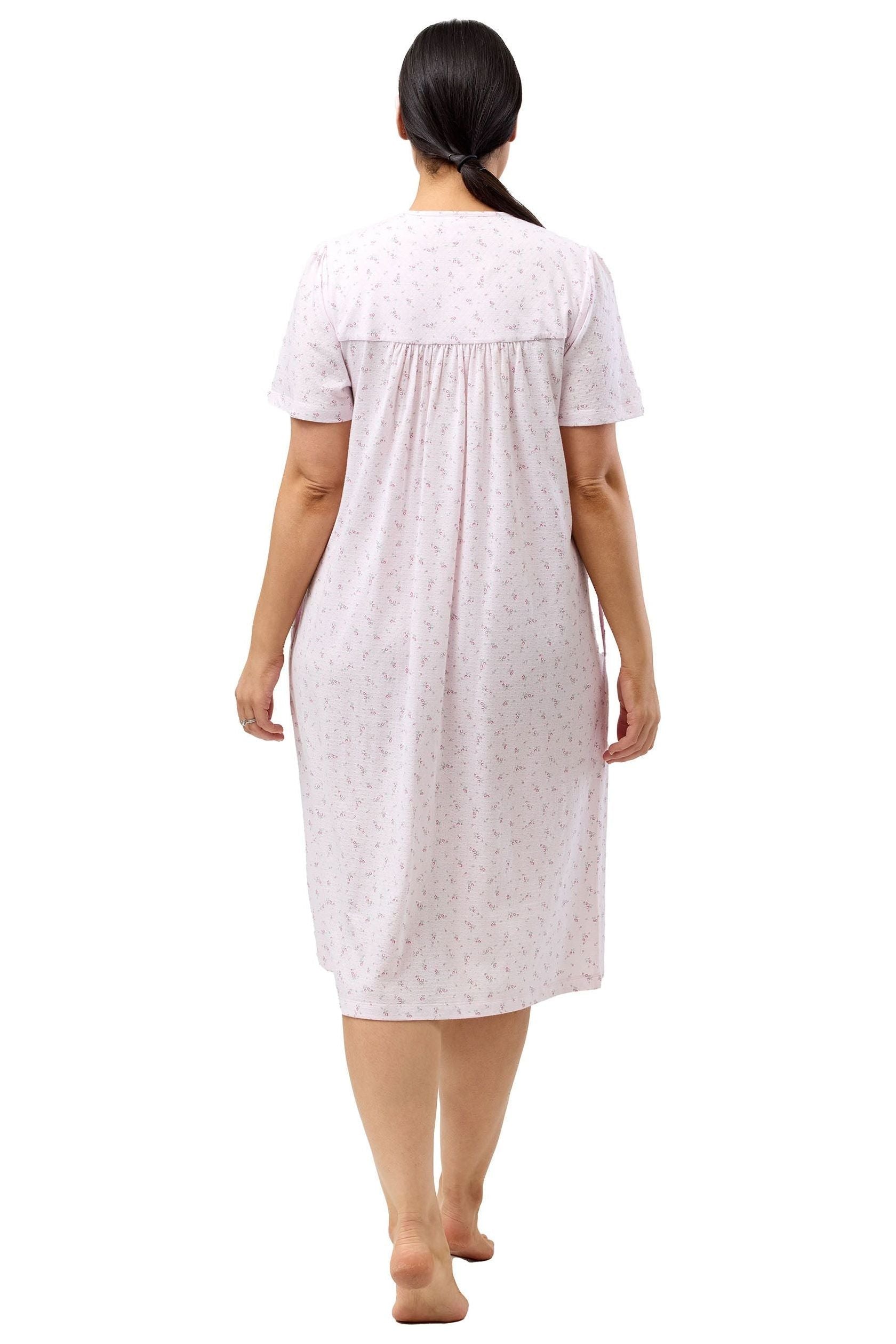 Schrank Tulip Poly/Cotton Knit Brunchcoat -Pink(20 Only)