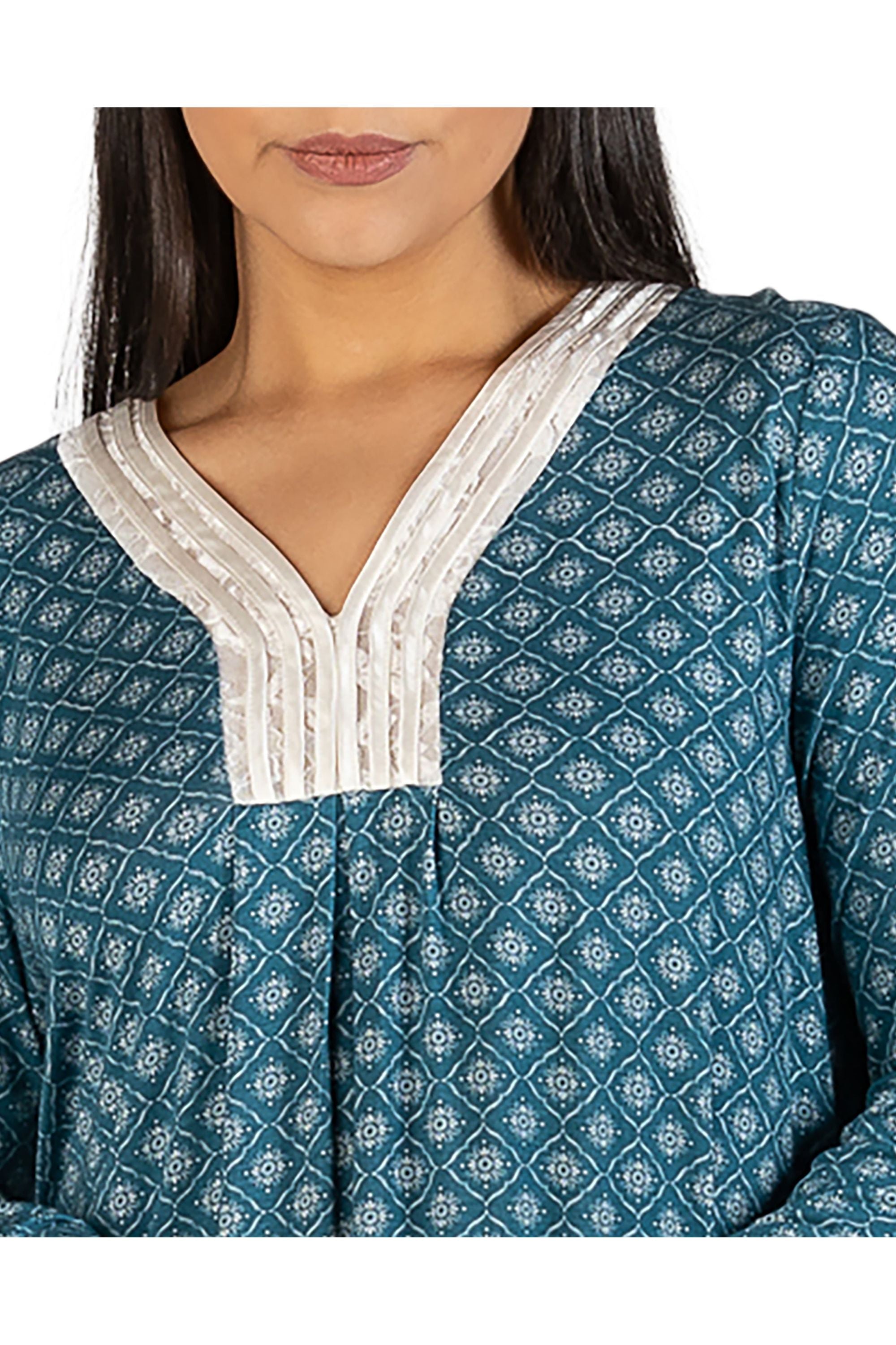 Yuu Morocco Viscose Knit Sleep Dress -Teal(XL Only)