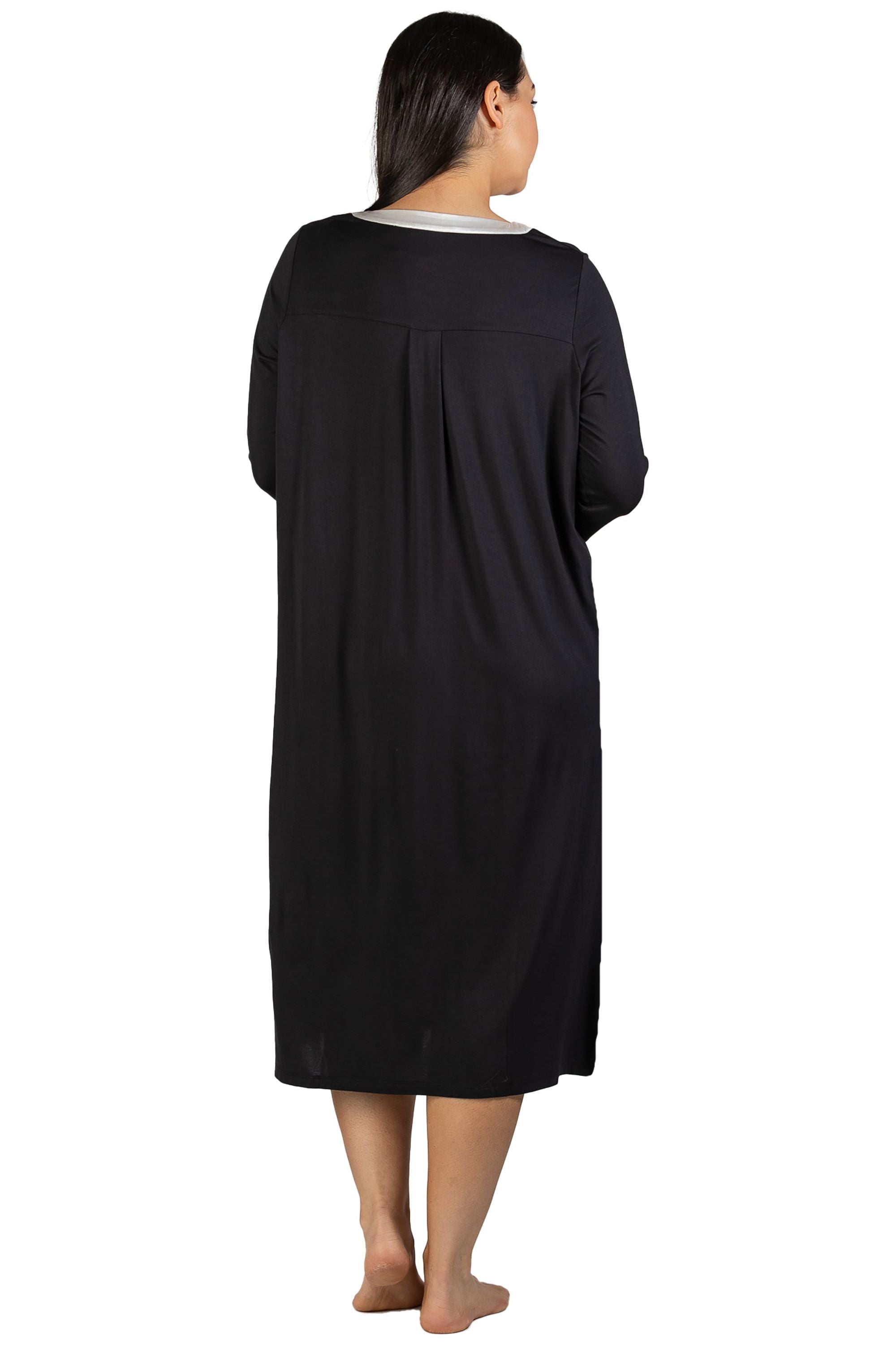 Yuu Marais Viscose Knit Mid Sleep Dress -Black(XL Only)