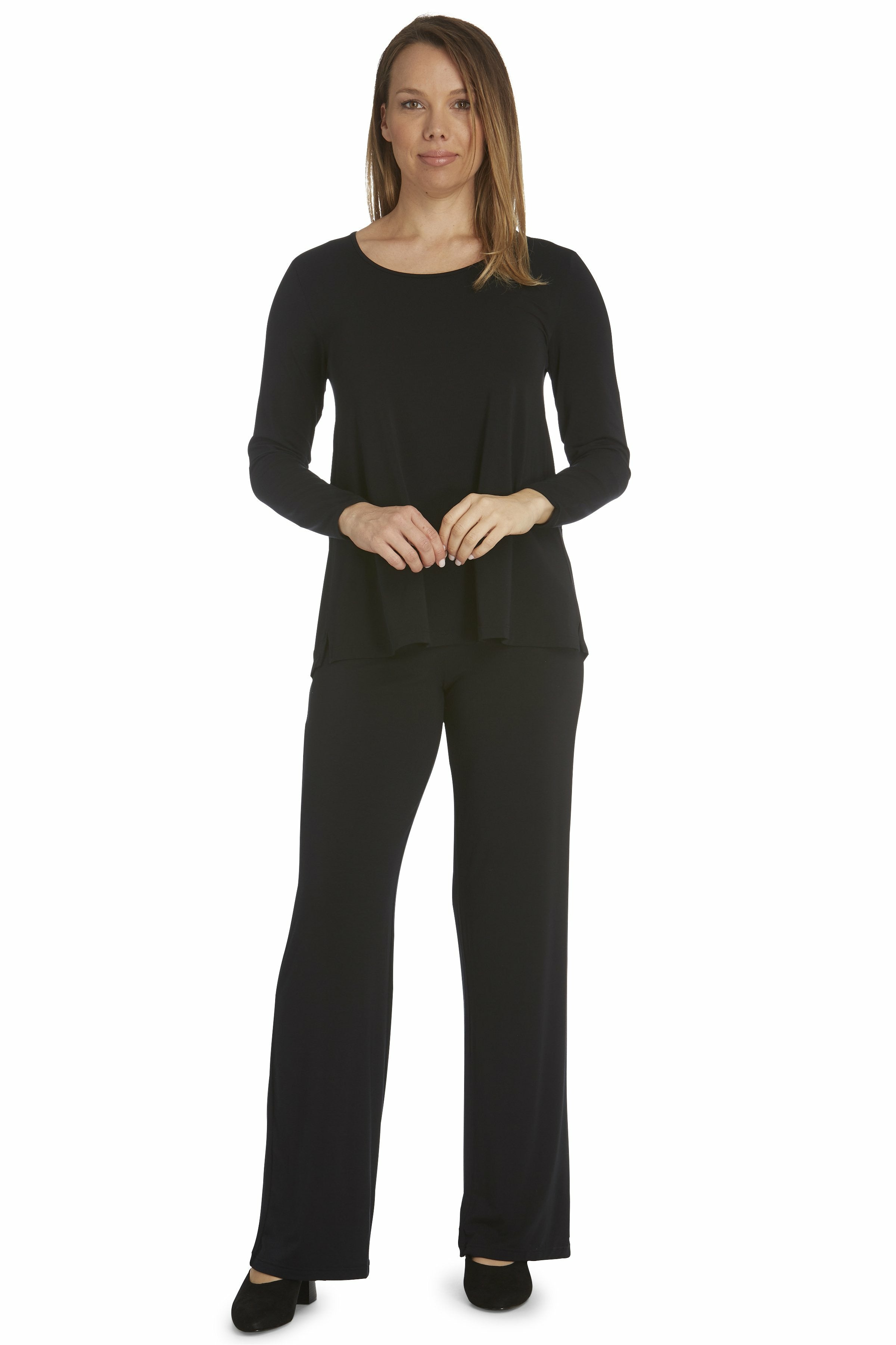 Tani Modal Relaxfit Swing Top -Black