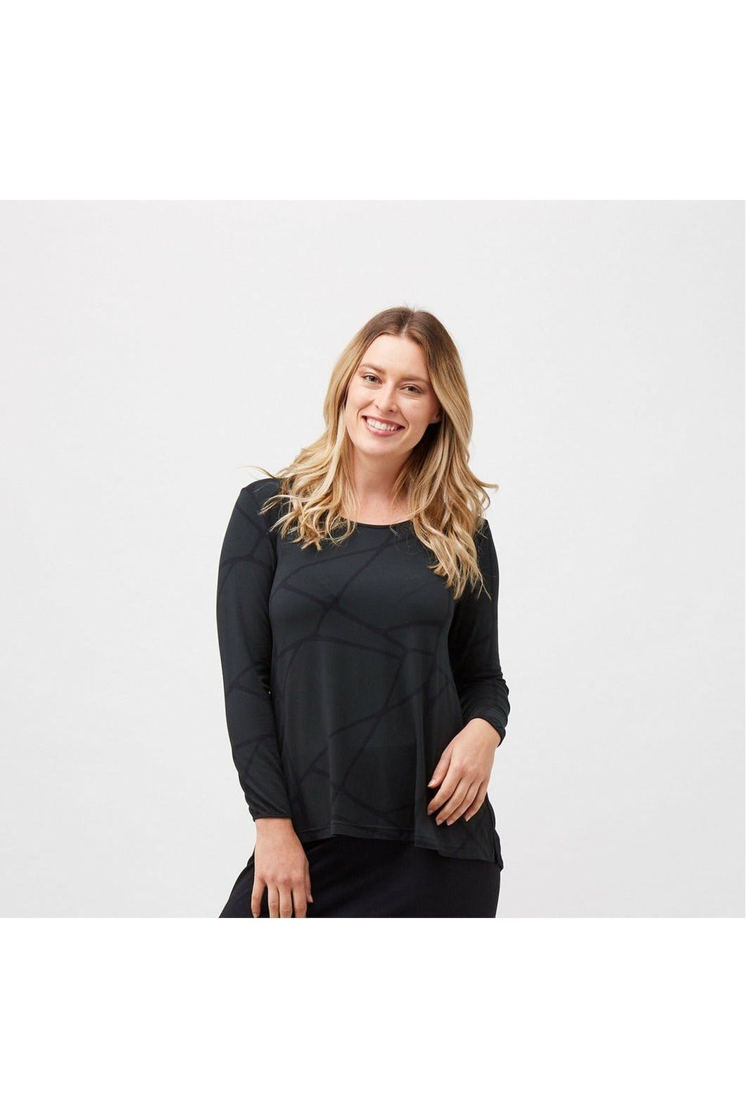 Tani Modal Relaxfit Swing Top -Marble Print(10 & 14)