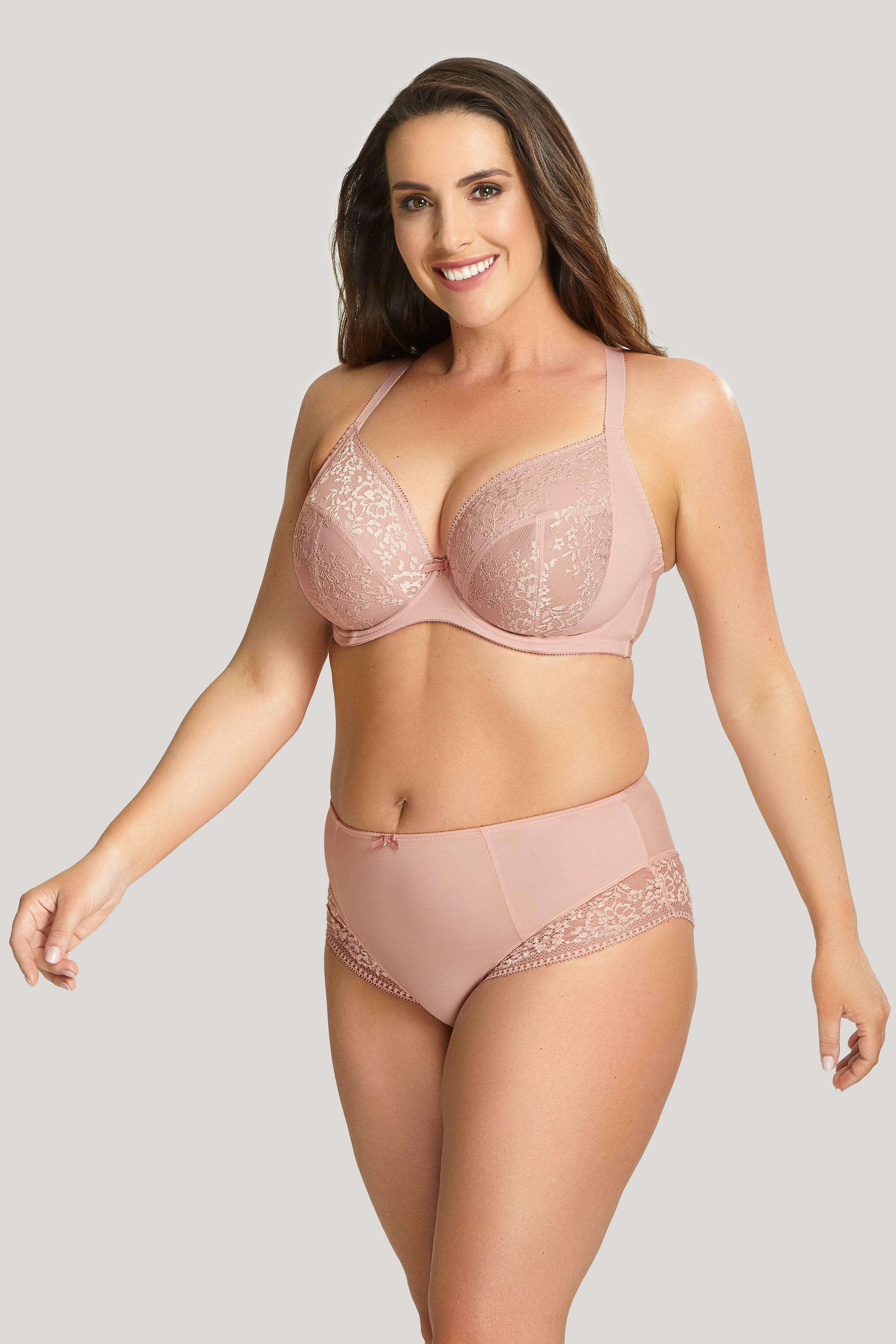 Sculptresse Roxie Underwire Plunge Bra -Misty Rose