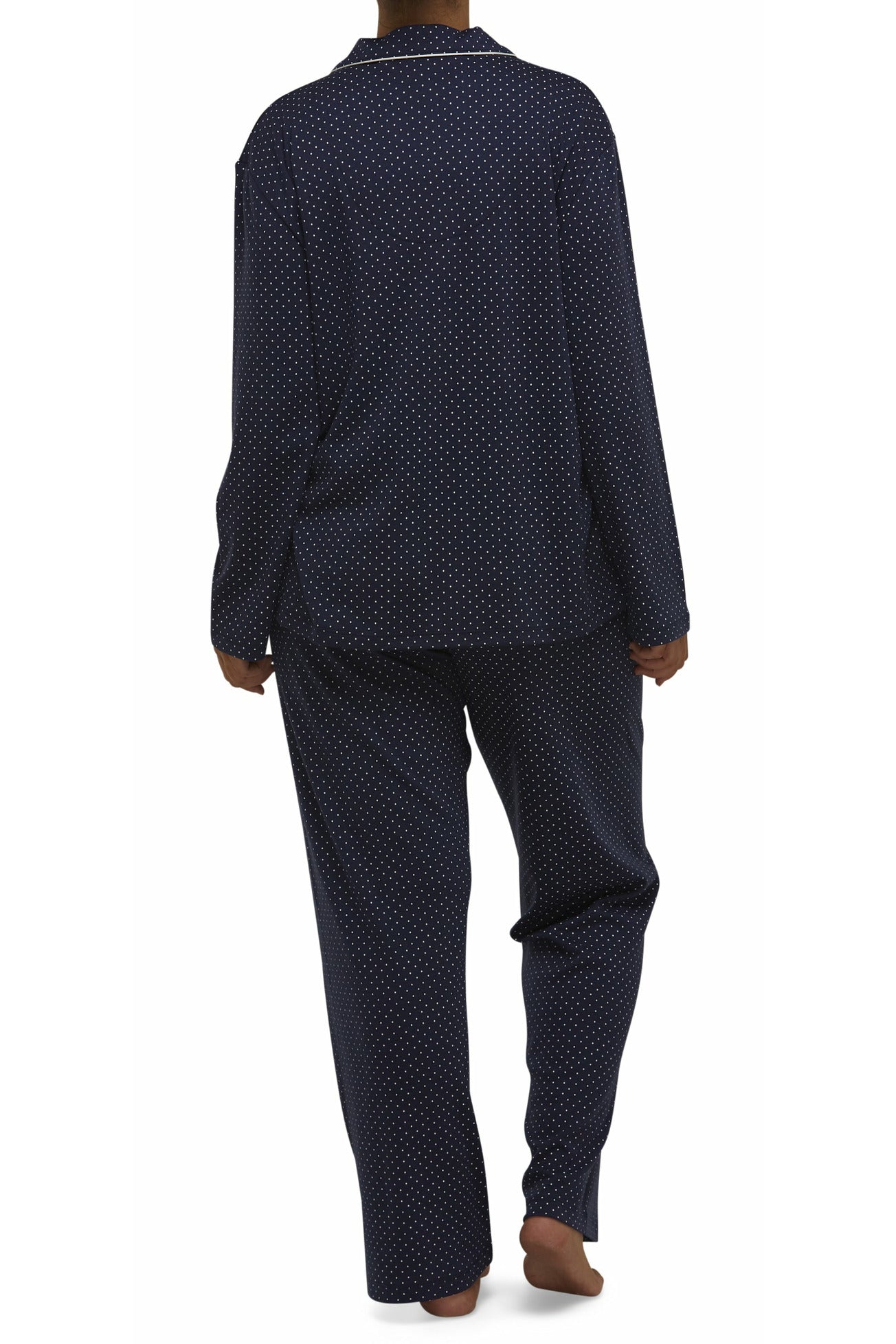 Schrank Spot Poly/Cotton Interlock Pyjama -Navy(26 Only)