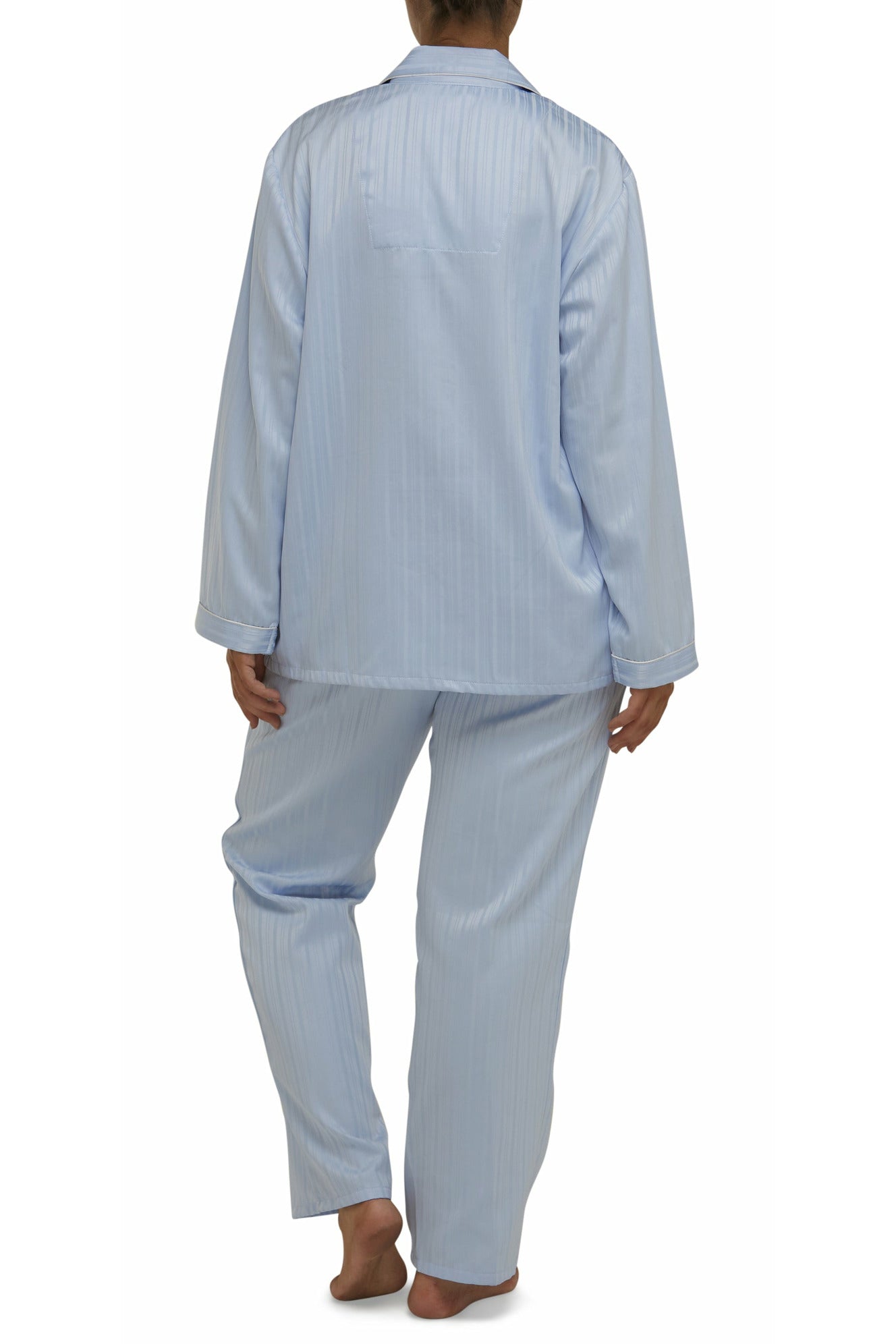 Schrank Self Stripe Satin Pyjama -Blue(24 & 26)