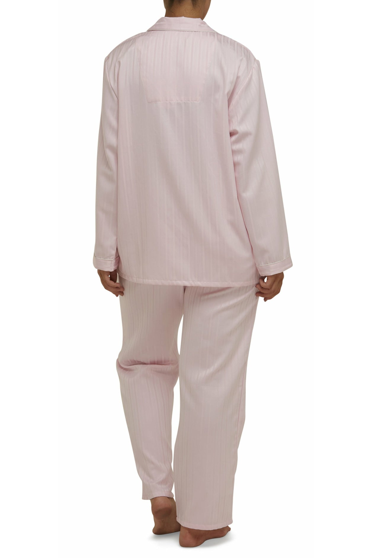 Schrank Self Stripe Satin Pyjama -Pink(26 Only)