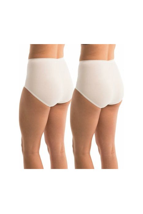 Triumph Sloggi Full Brief Twin Pack -White(20 Only)