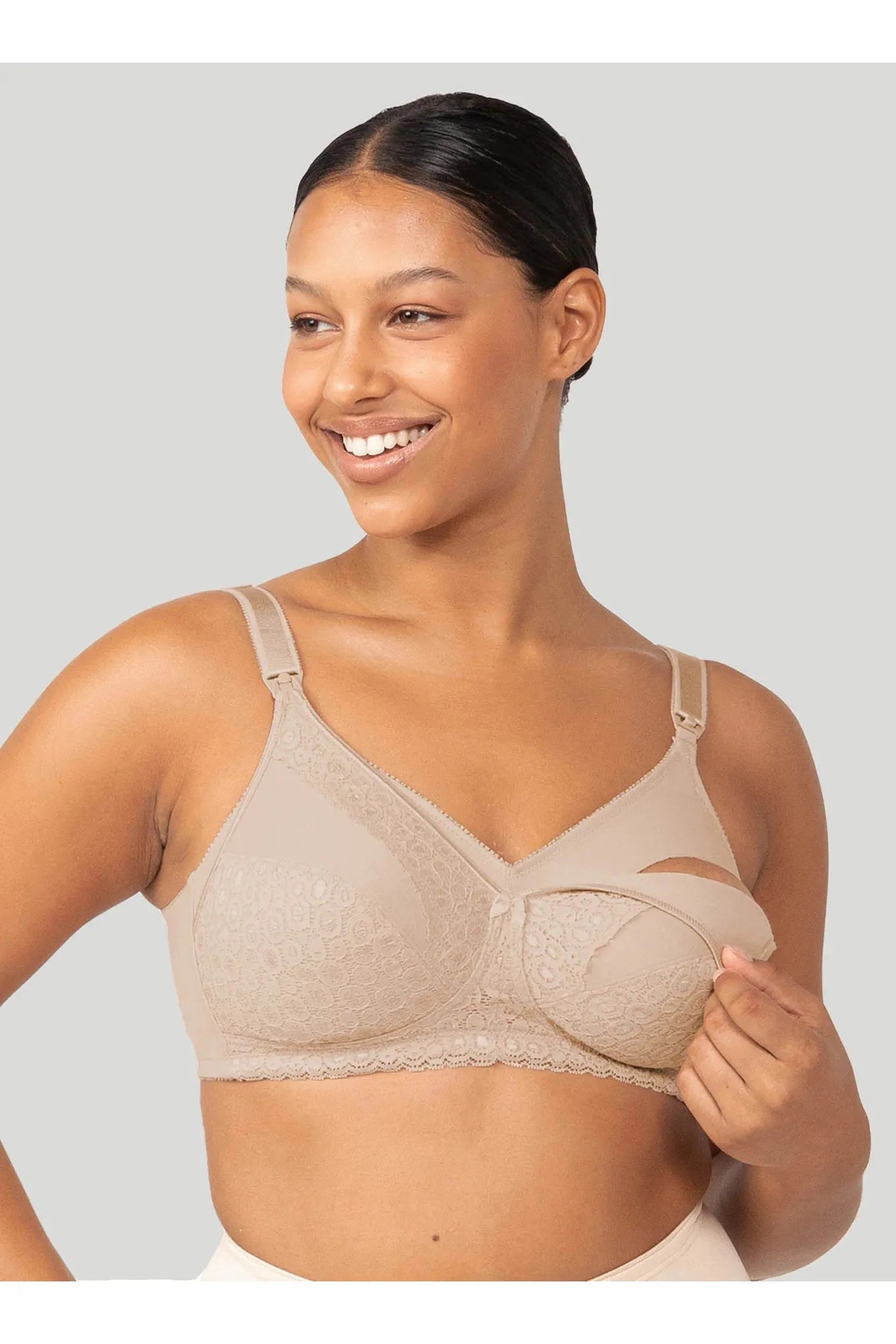 Triumph Lace Maternity Bra -Nude