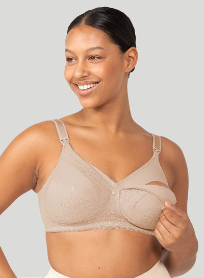 Triumph Lace Maternity Bra -Nude