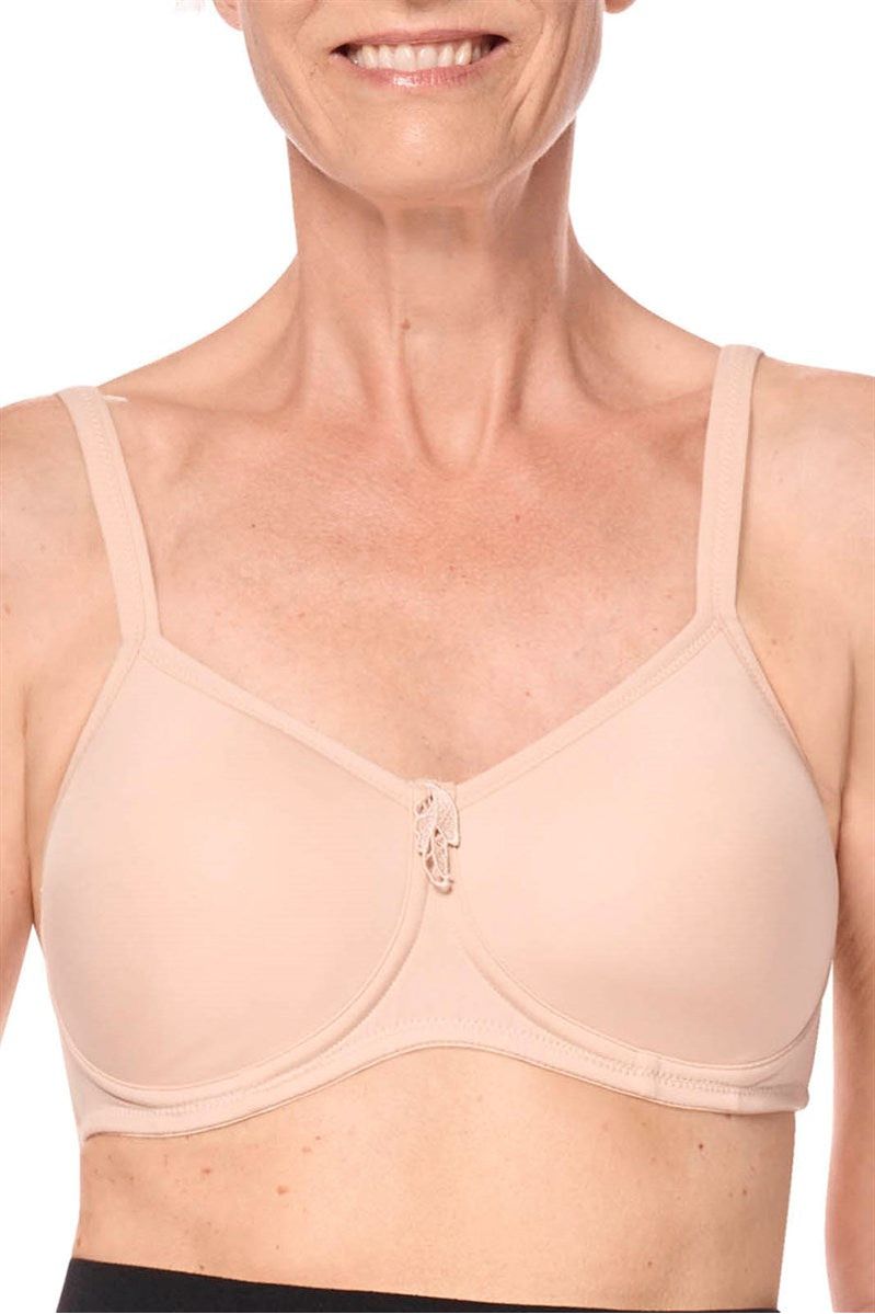 Amoena Lara Moulded Wirefree Bra- Nude(12D/14B/16C)