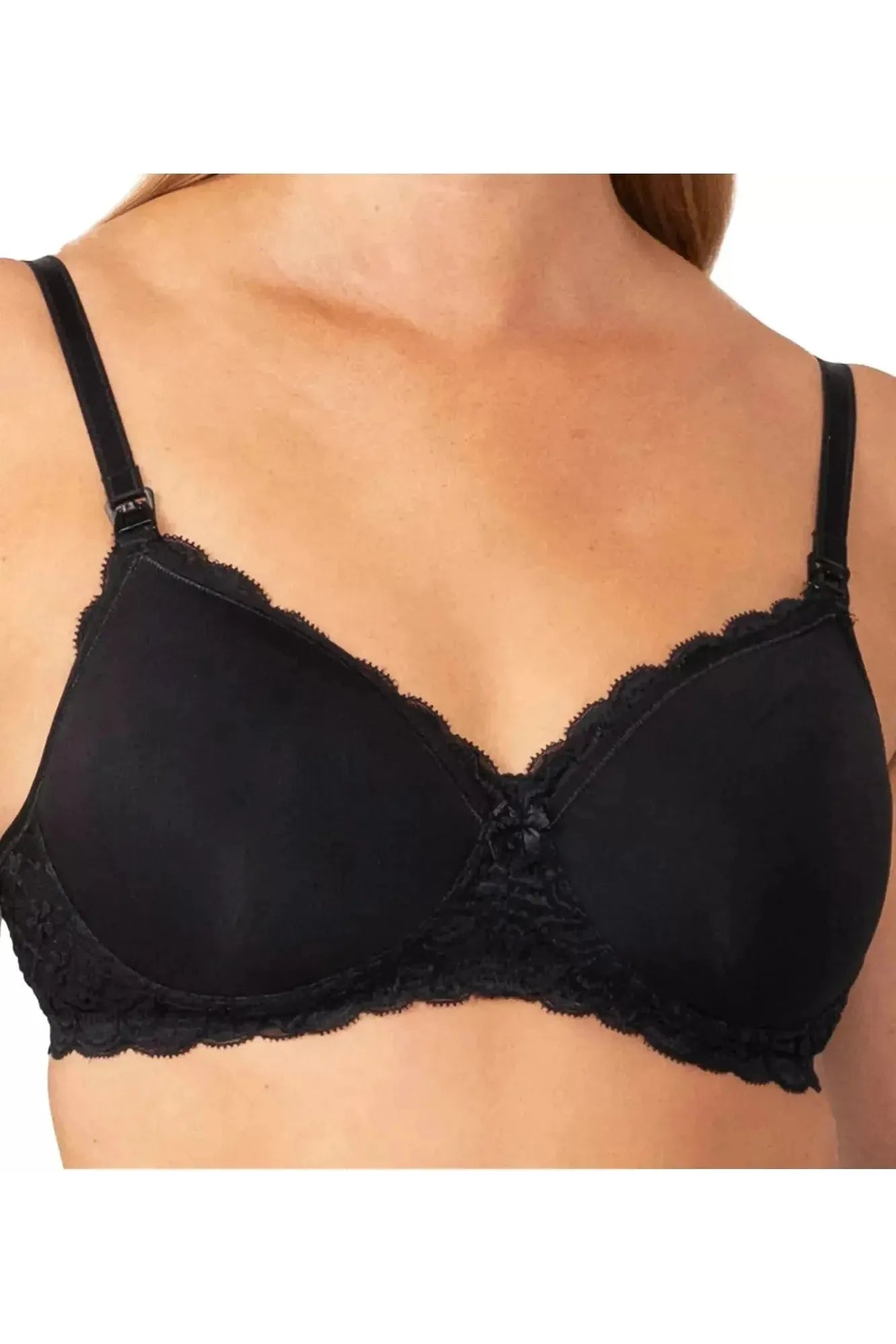 Triumph Gorgeous Lace Maternity Bra -Black(10D/16C/16D)