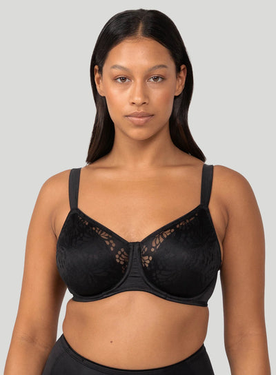 Triumph Lacy Minimizer Bra -Black