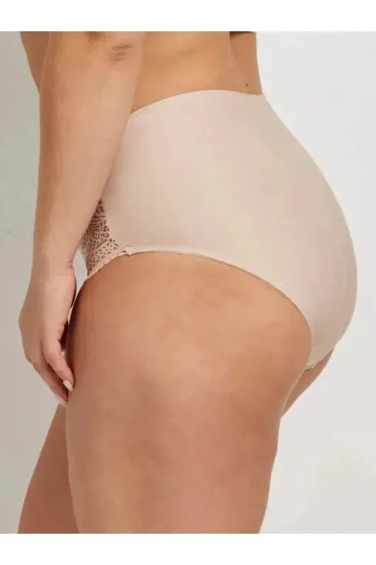 Kayser Essentials Micro & Geo Lace Full Brief -Honey