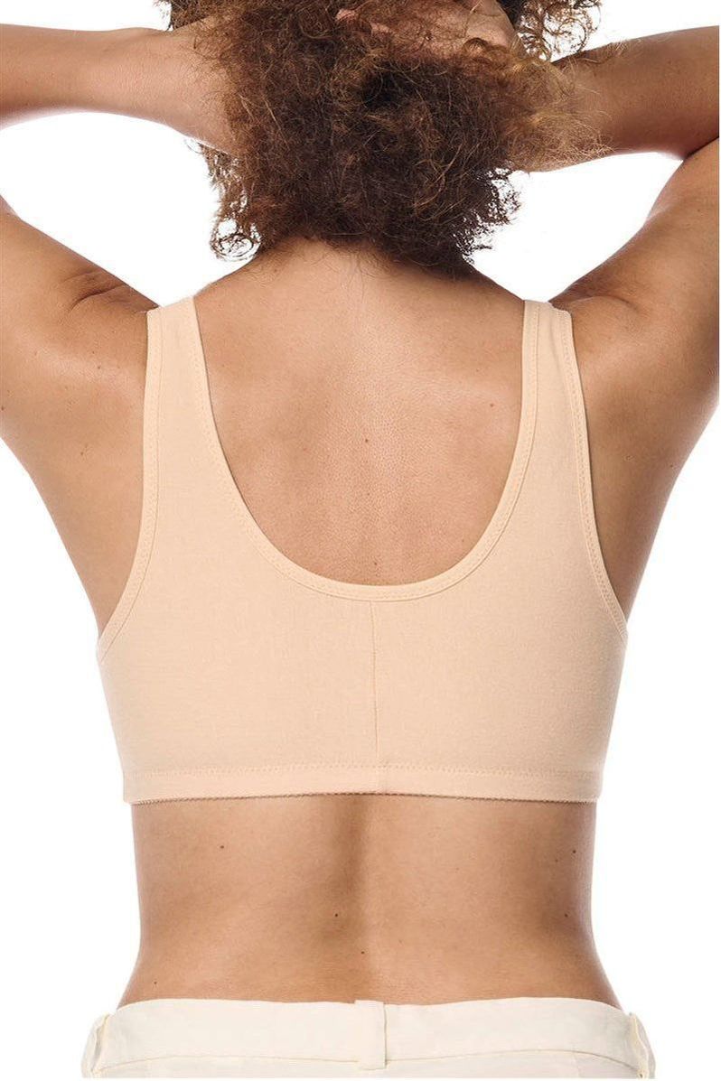Amoena Frances Front Fastening  Cotton Bra -Nude