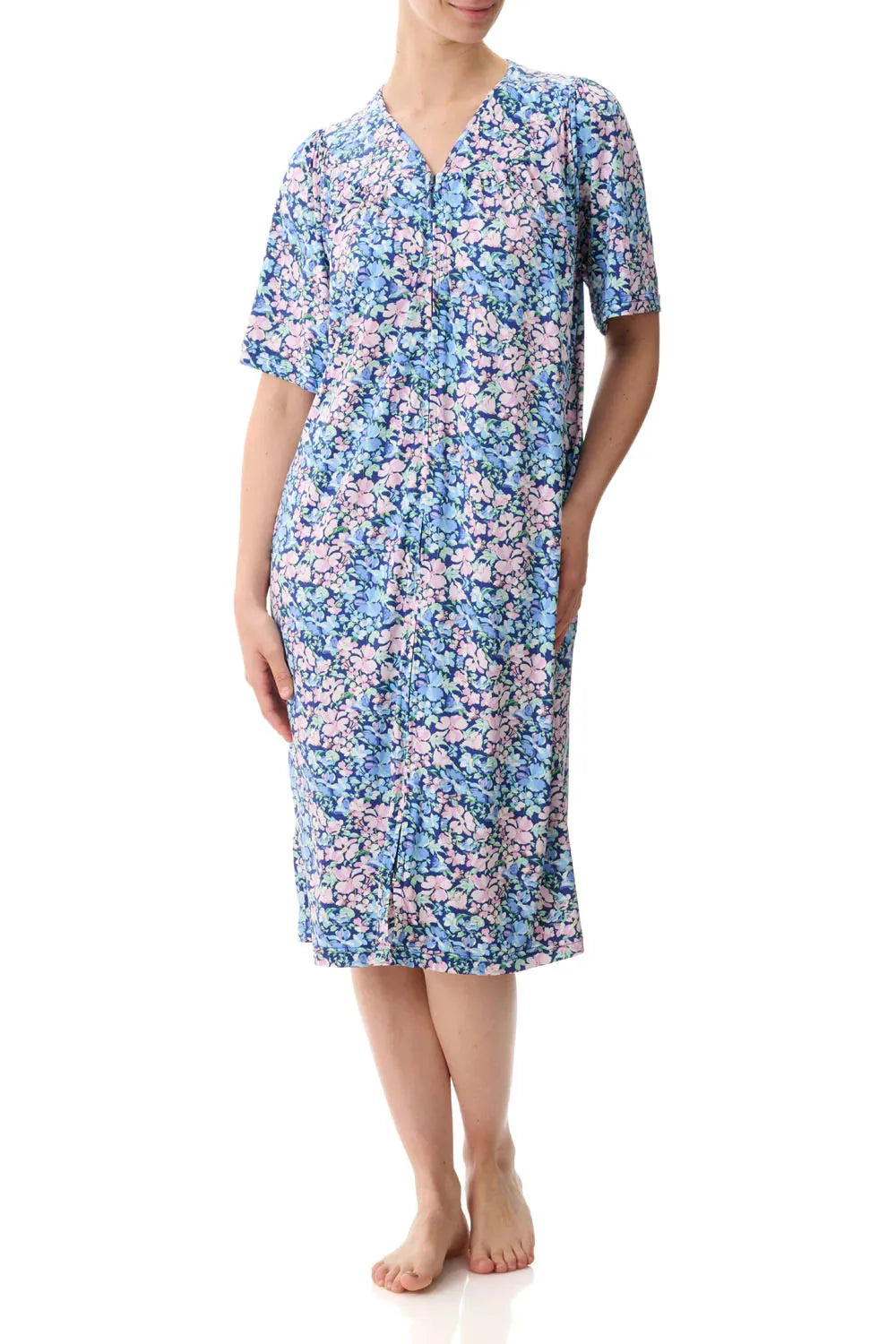 Givoni Venus Stretch Nylon Zip Brunchcoat -Blue/Pink(XS Only)