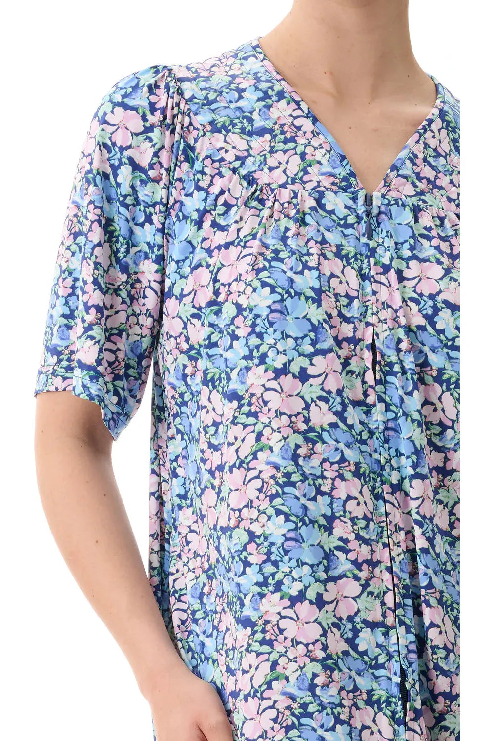 Givoni Venus Stretch Nylon Zip Brunchcoat -Blue/Pink(XS Only)
