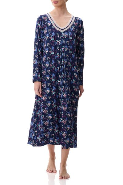 Givoni Alexa Viscose Knit Mid Nightie -Royal(L Only)