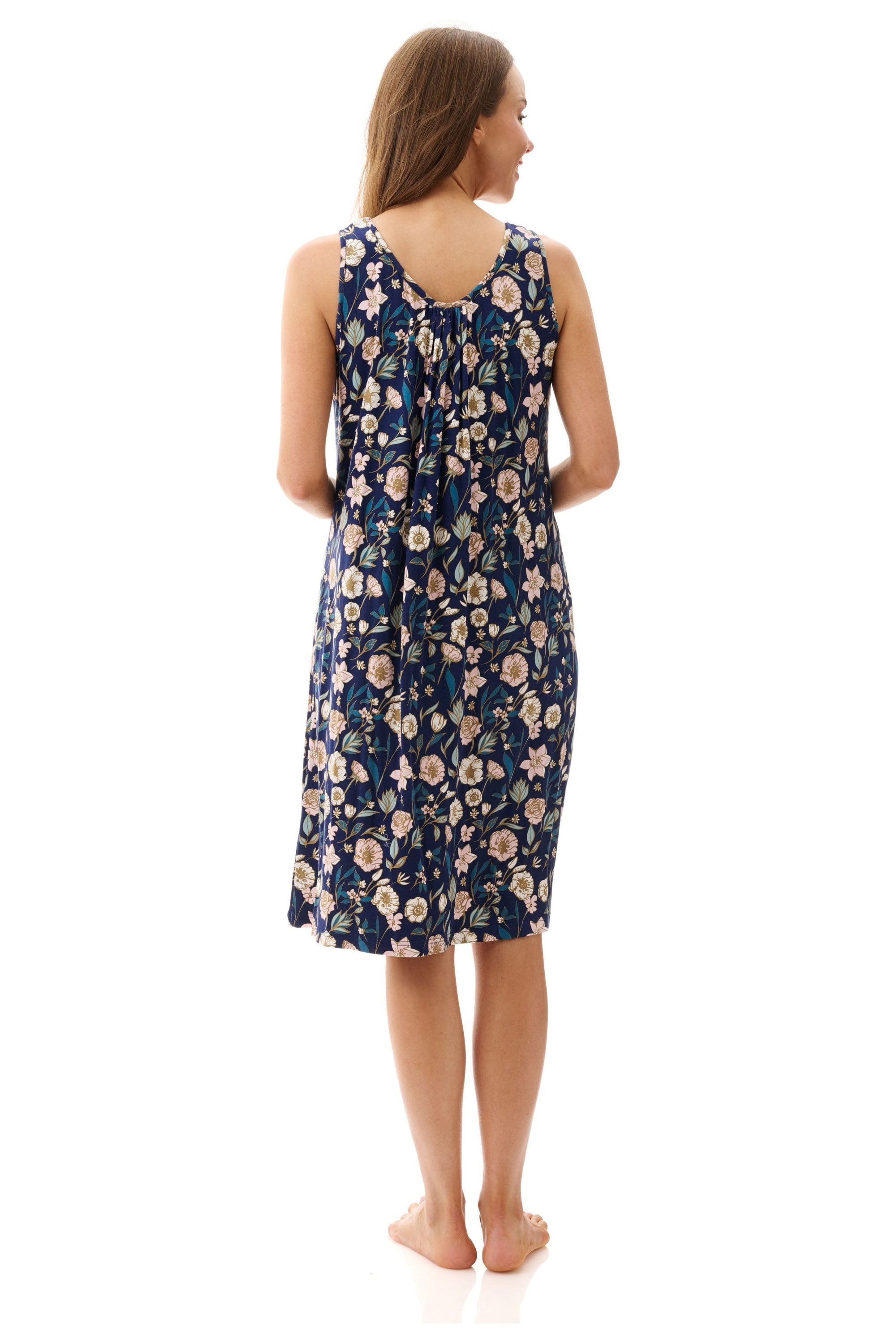 Givoni Kaye Viscose Knit Chemise -Navy(2X Only)