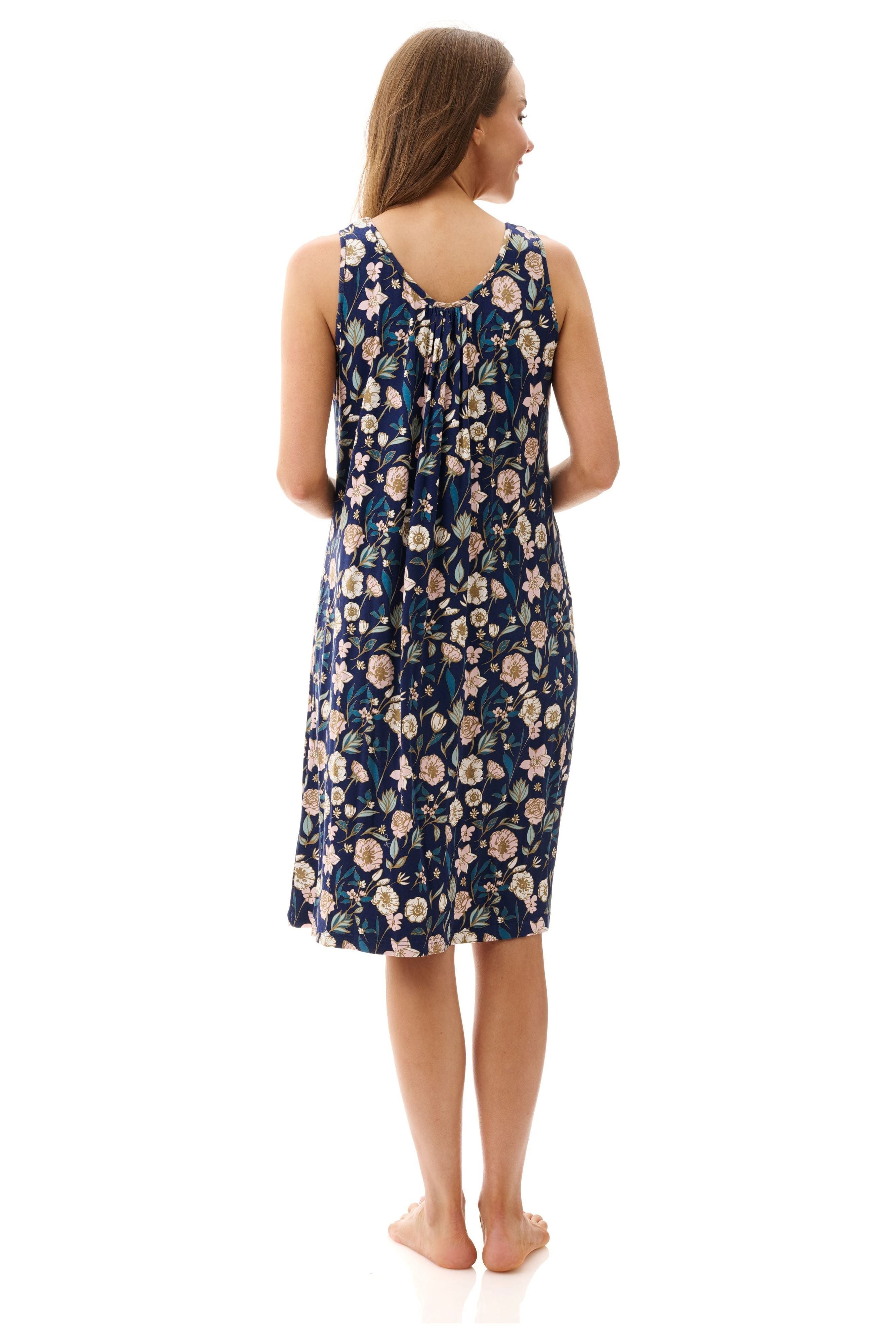 Givoni Kaye Viscose Knit Chemise -Navy(2X Only)