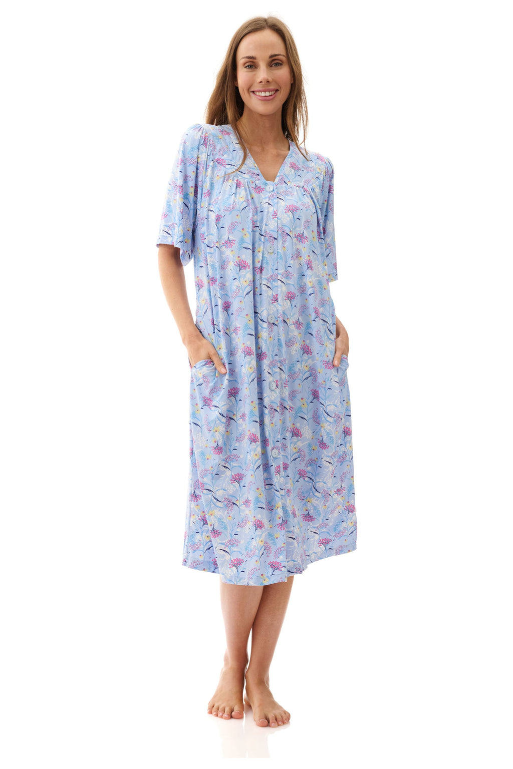 Givoni Gabby Stretch Nylon Brunchcoat -Blue(S Only)