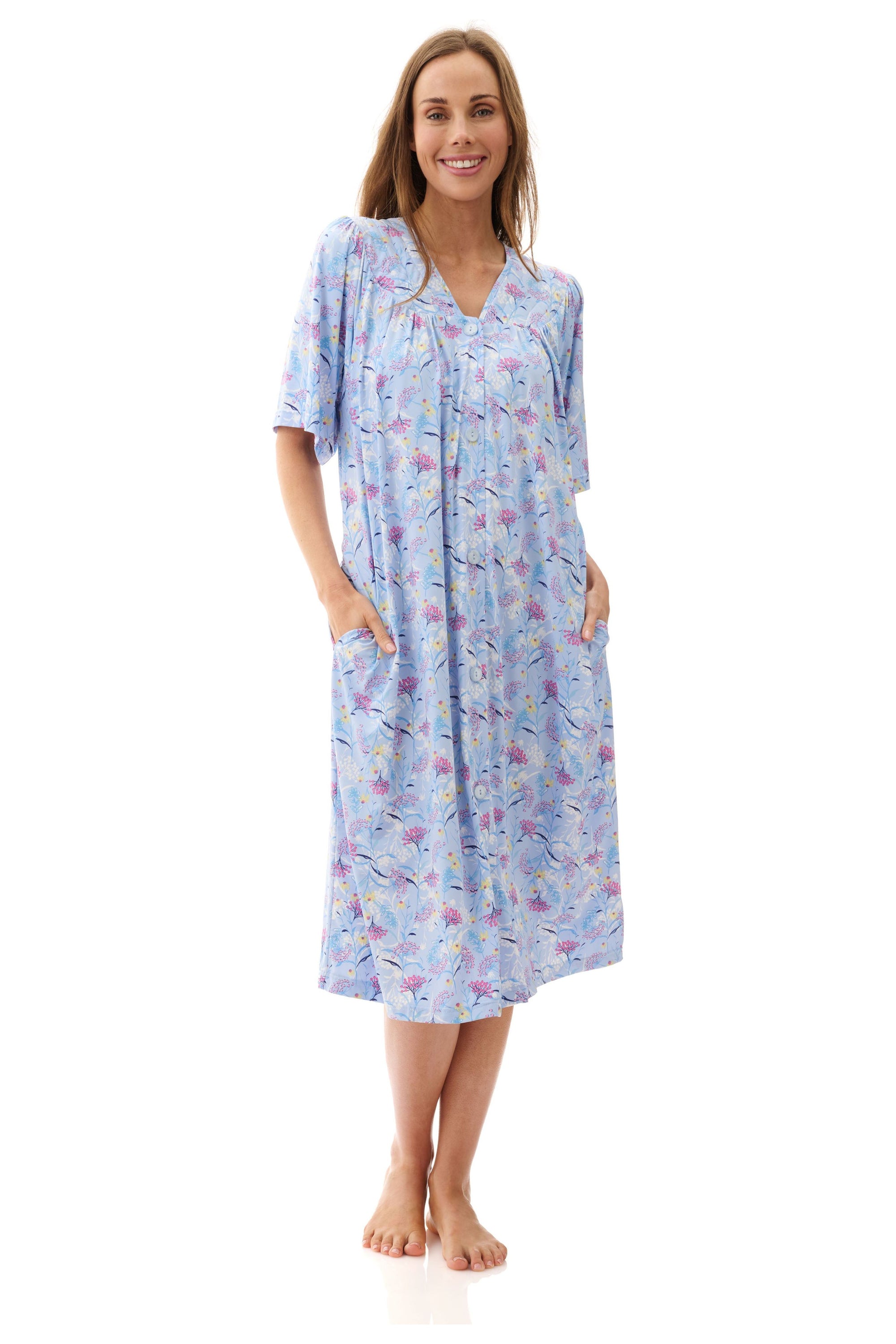 Givoni Gabby Stretch Nylon Brunchcoat -Blue(S Only)