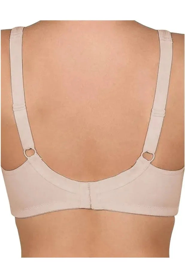 Naturana Cotton & Lace Wirefree Bra -Beige