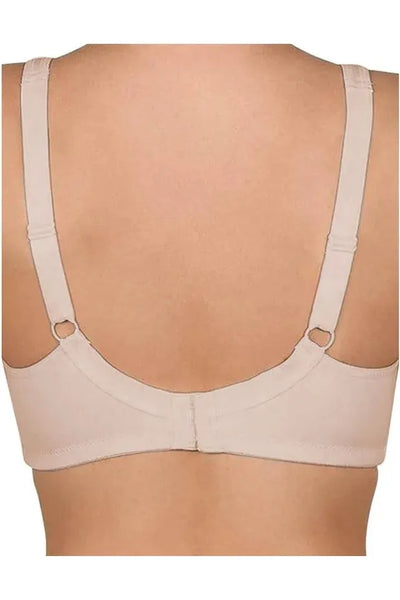Naturana Cotton & Lace Wirefree Bra -Beige