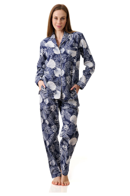 -Givoni Drew Flannelette Pyjama -Navy(S & L)